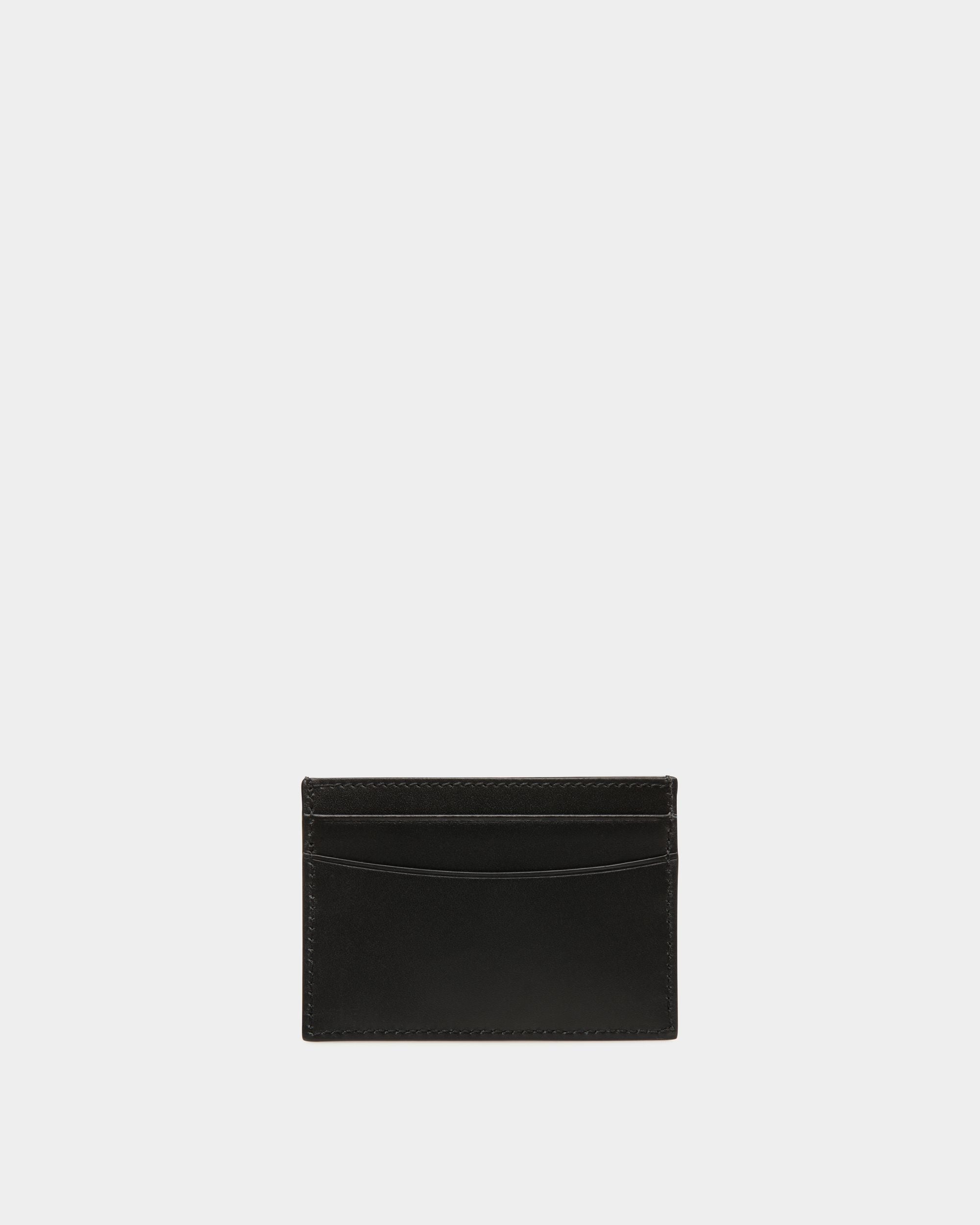 Deco Card Holder in Black Leather - Men's - Bally - 02