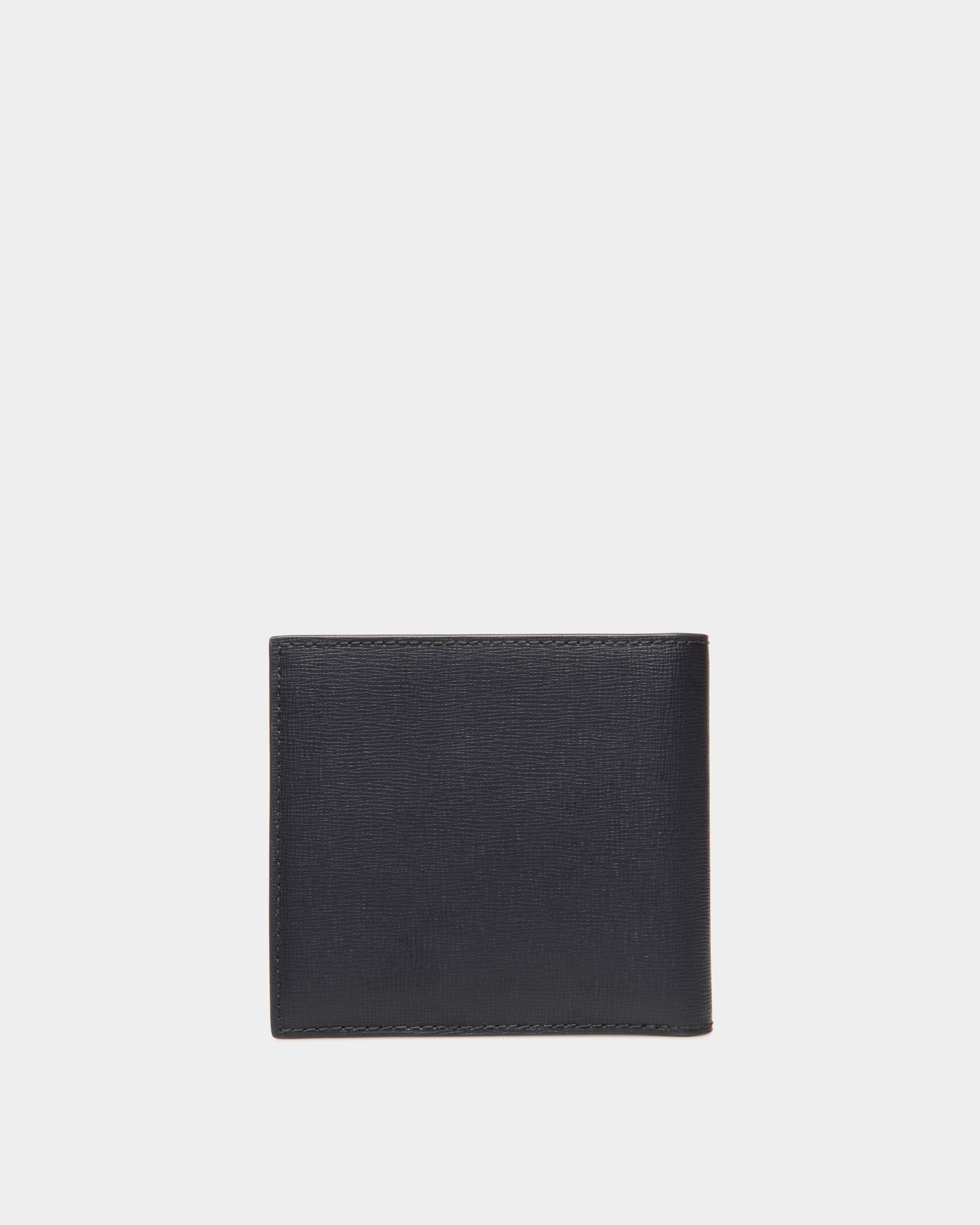 Cartera Plegable Mythos De Piel Reciclada Navy Blue - Hombre - Bally - 02