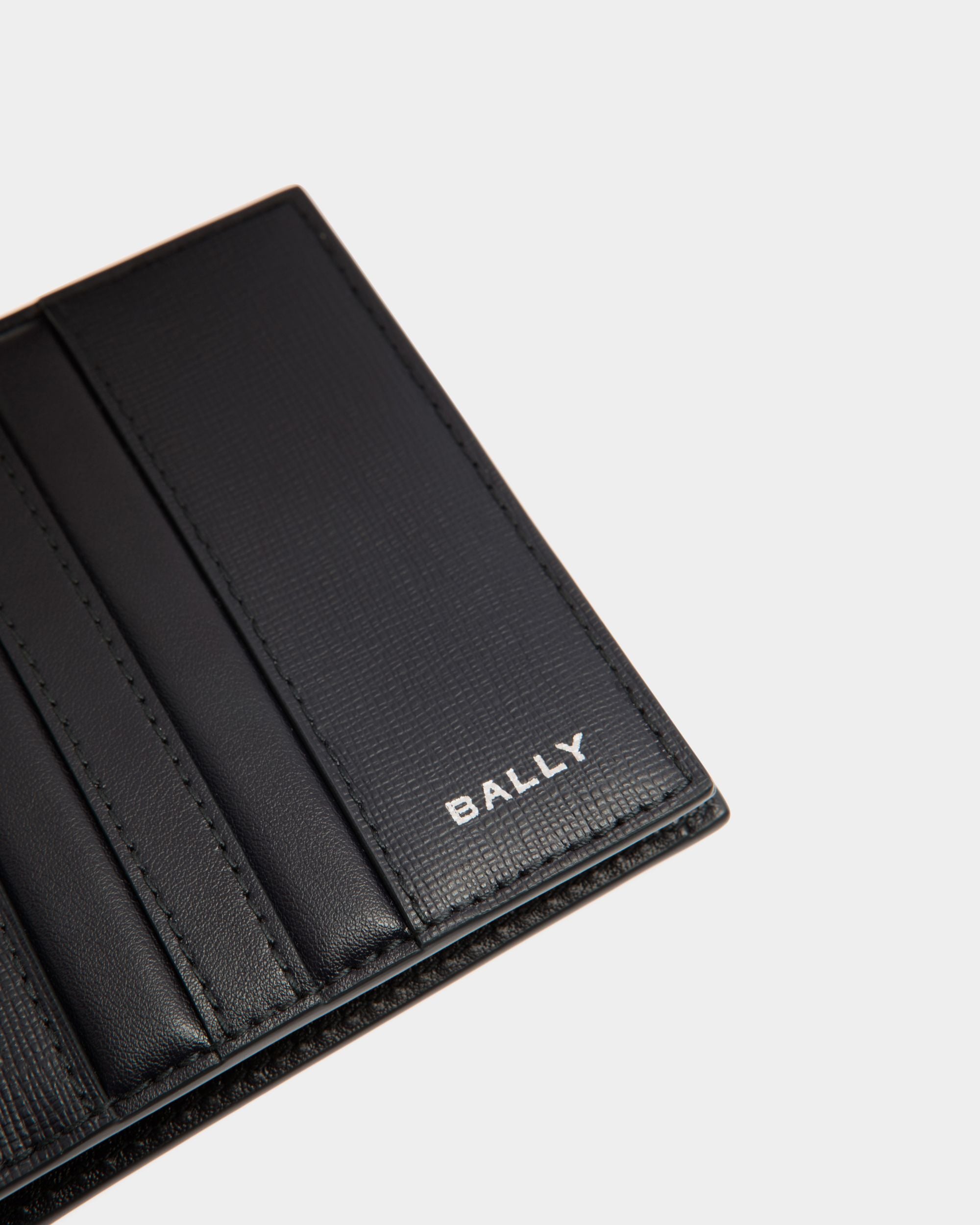Cartera Plegable Mythos De Piel Reciclada Navy Blue - Hombre - Bally - 04