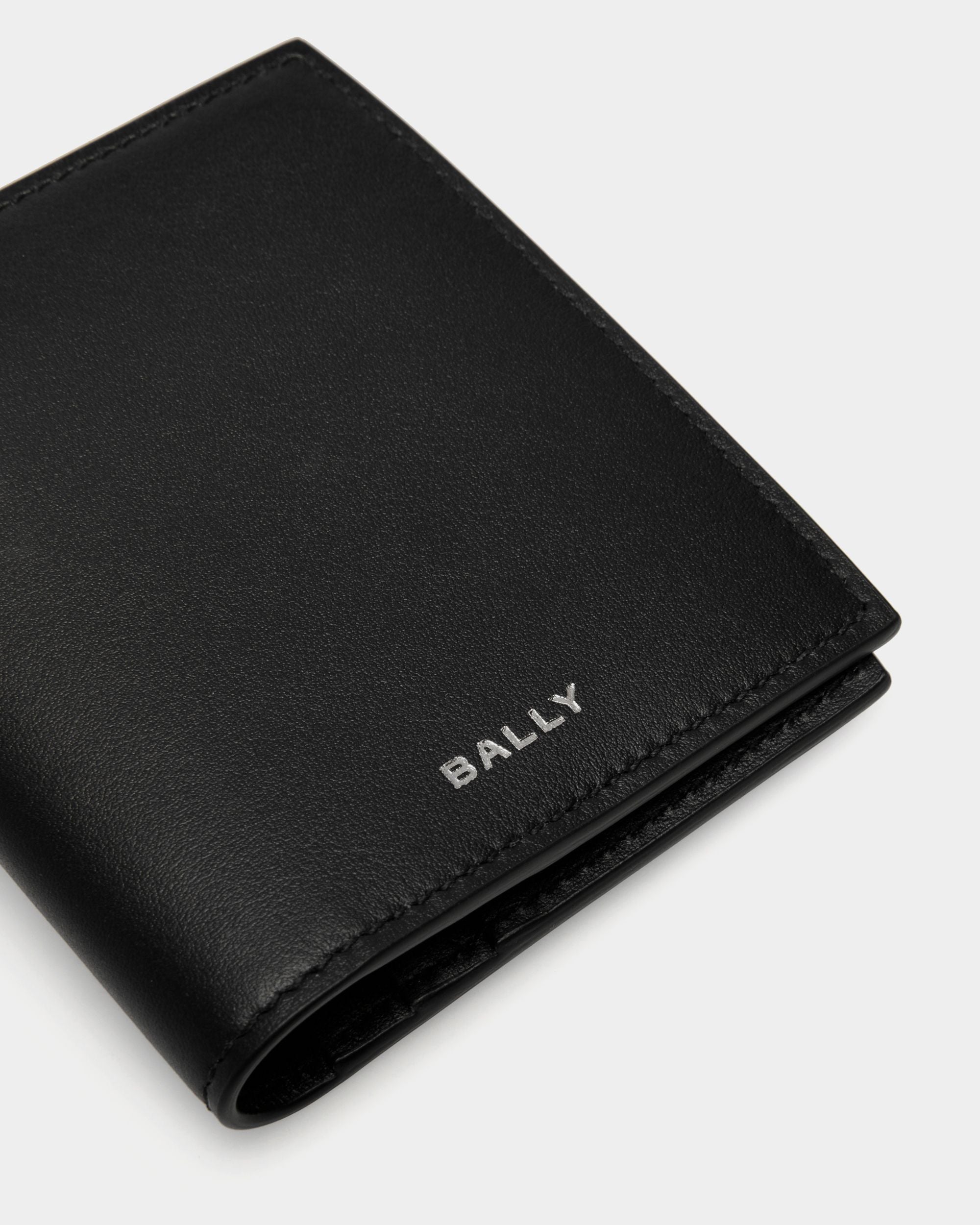 Cartera Plegable Deco De Piel Negra - Hombre - Bally - 04