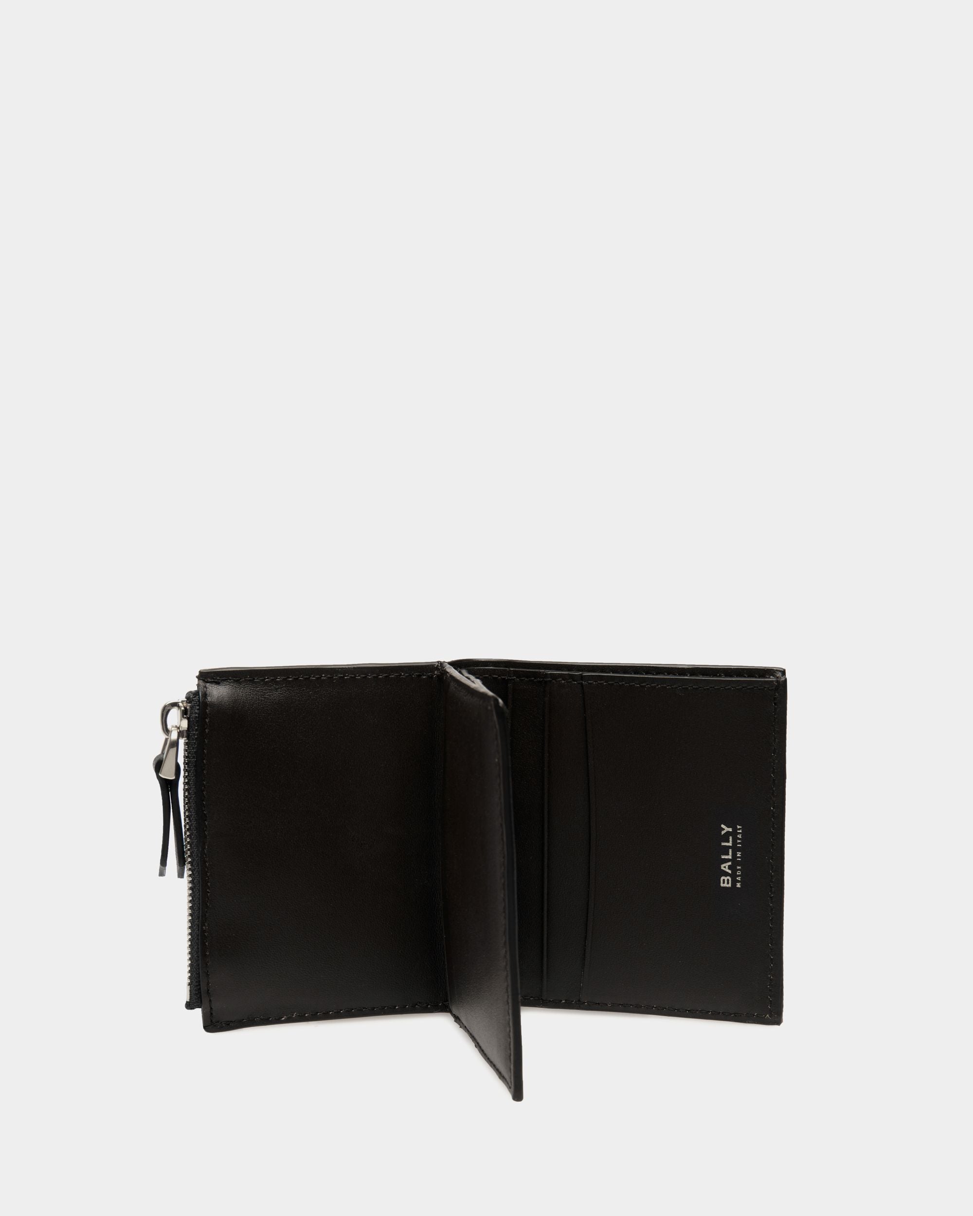 Cartera Plegable Deco De Piel Negra - Hombre - Bally - 03