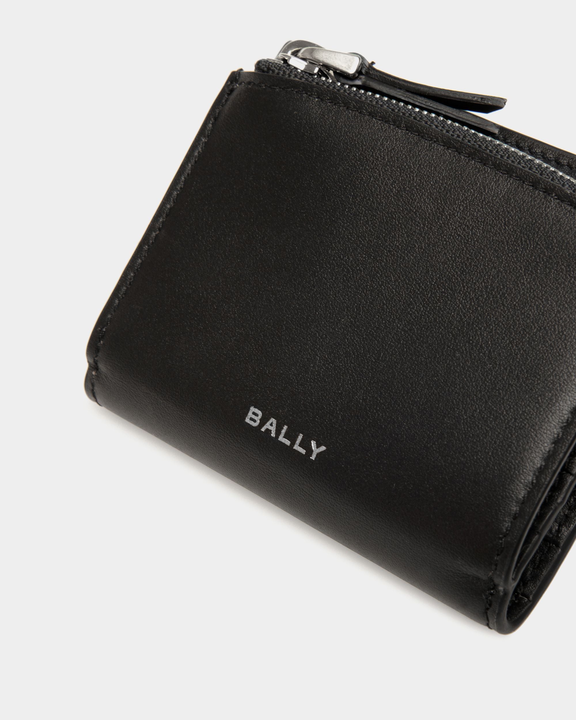 Cartera Plegable Deco De Piel Negra - Hombre - Bally - 04