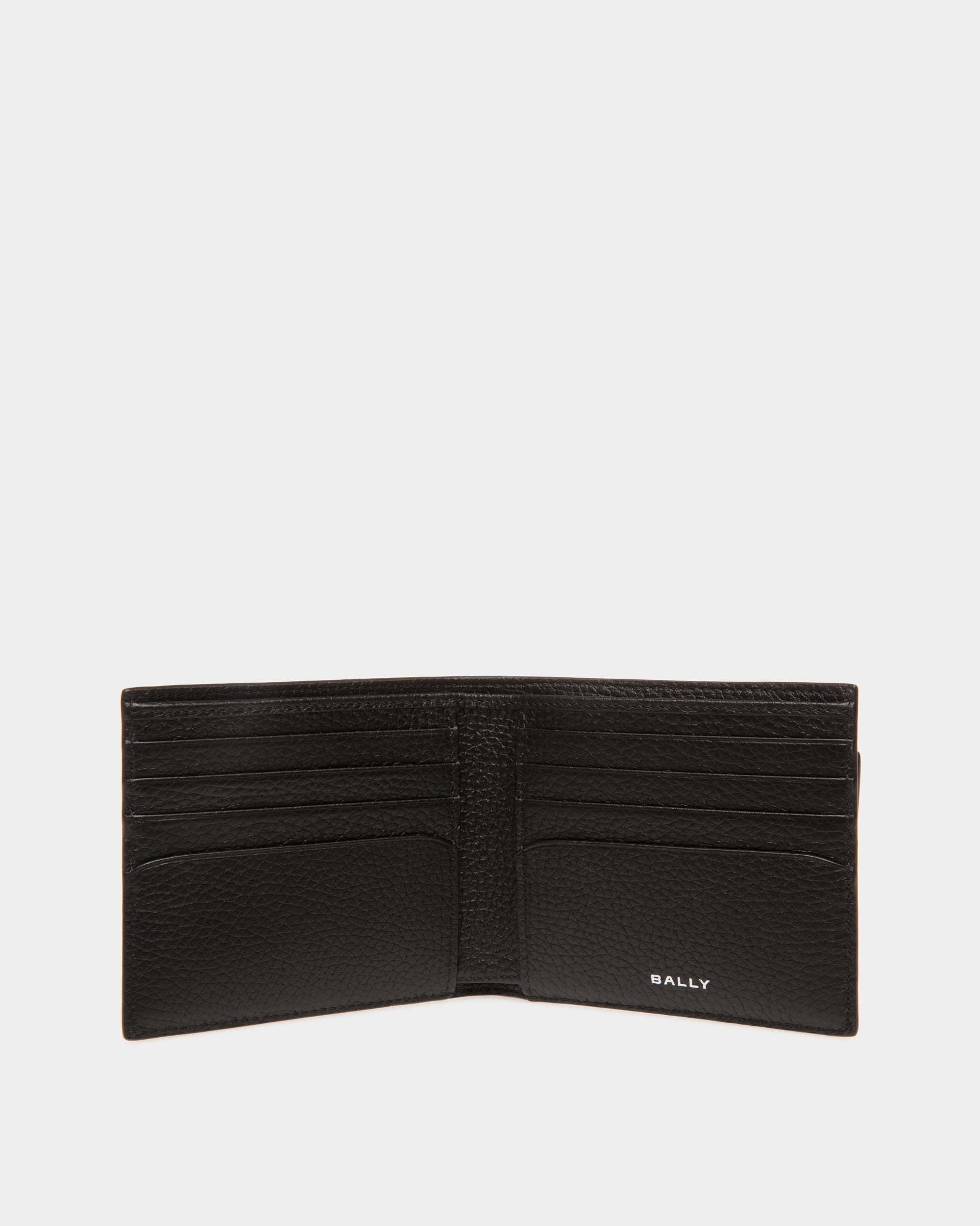 Oeden Bifold in Black Leather - Men's - Bally - 03