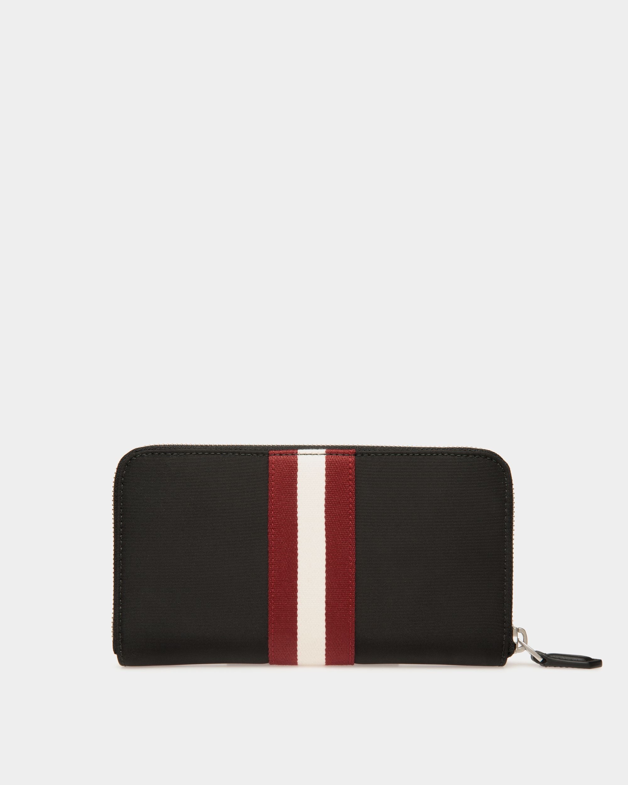 Code Zip Around Wallet in Black Nylon - Men's - Bally - 02