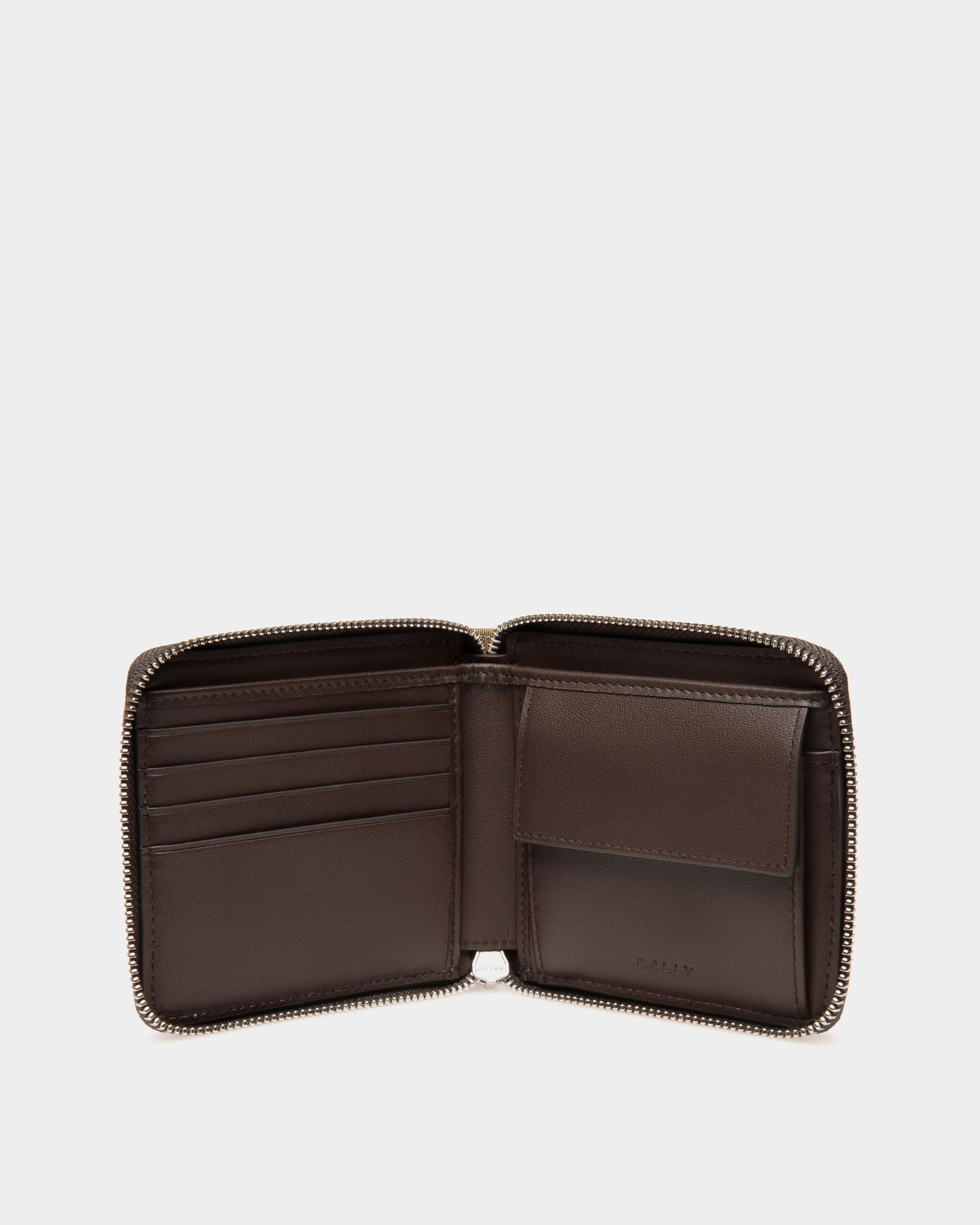 Code Bifold Wallet in Camel Nylon - Men's - Bally - 03