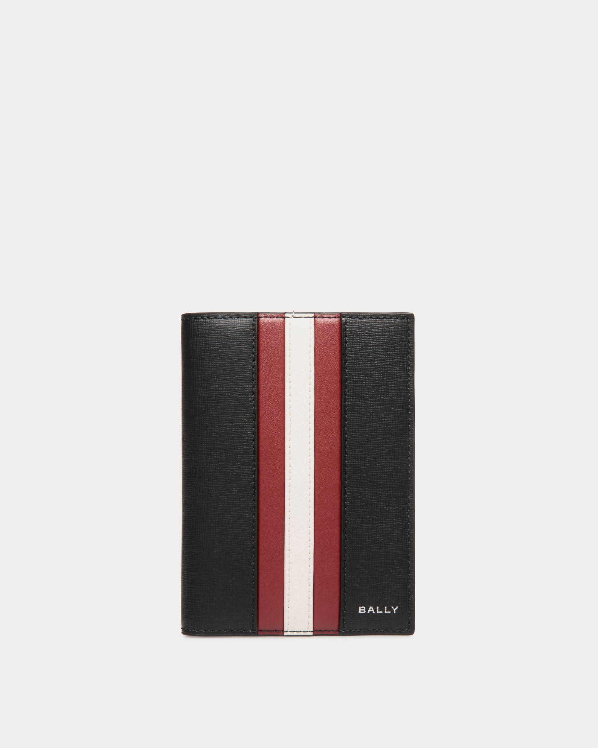 Funda Para Pasaporte Mythos De Piel Reciclada Negra - Hombre - Bally - 01