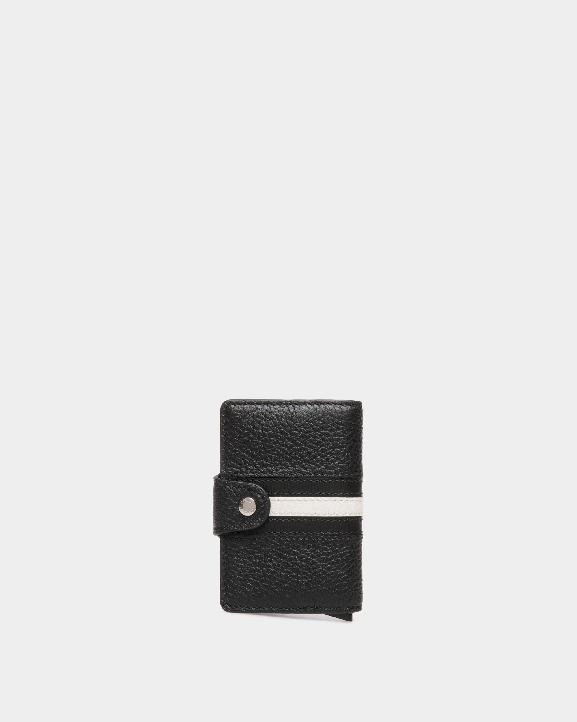 Ribbon Smart Wallet in Black Leather - Hombre - Bally - 02