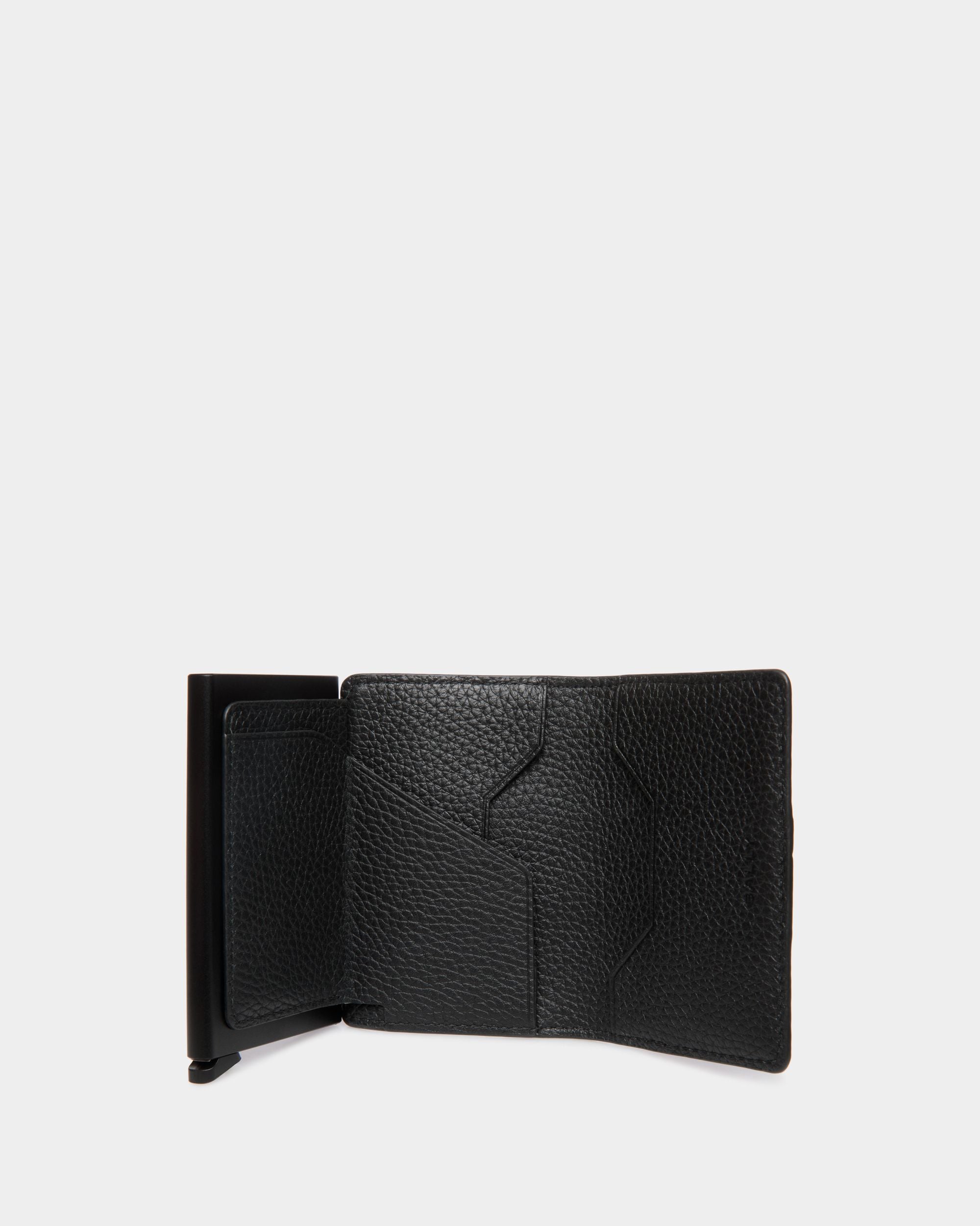Ribbon Smart Wallet in Black Leather - Hombre - Bally - 03