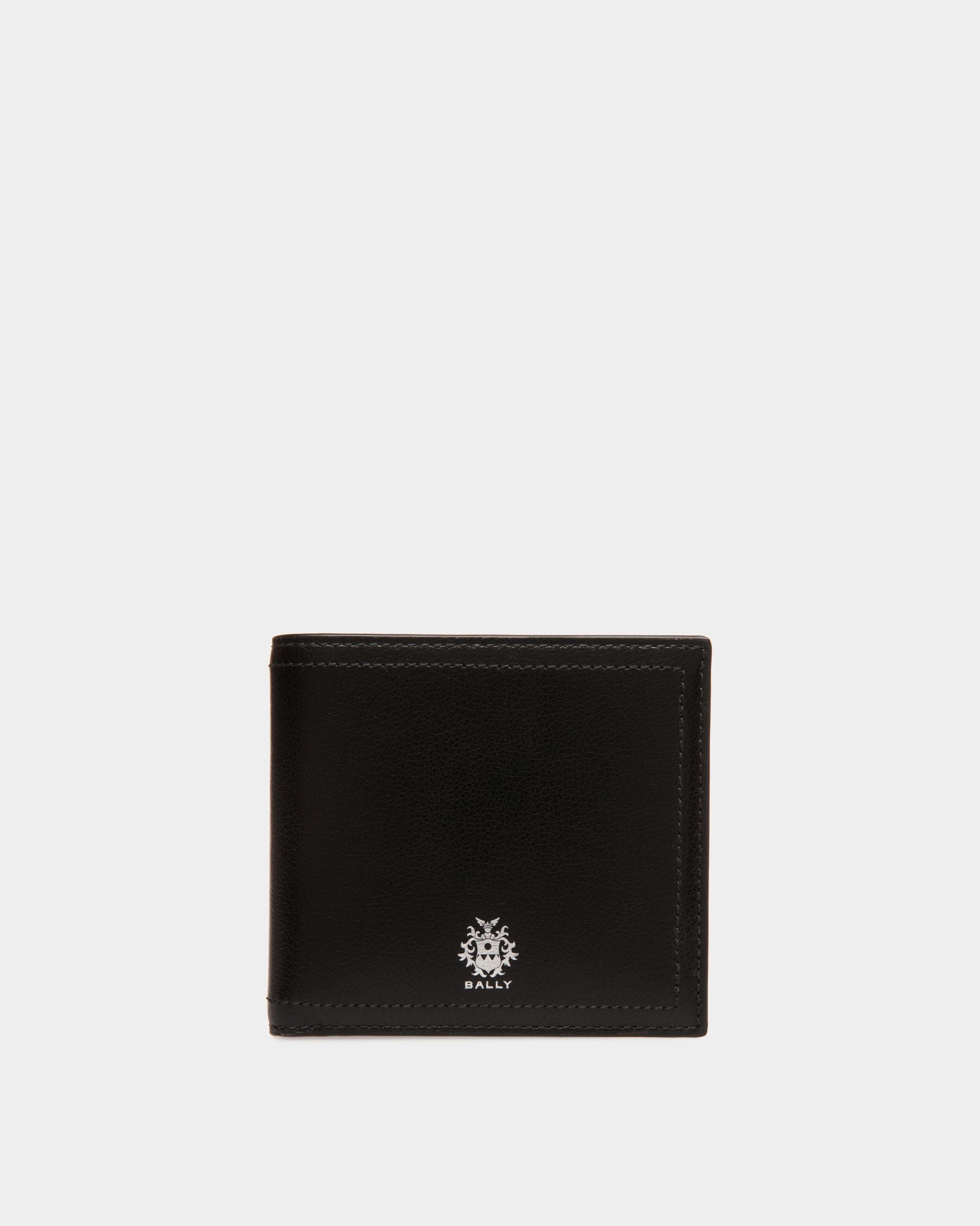 Ray Bifold in Black Leather - Men's - Bally - 01