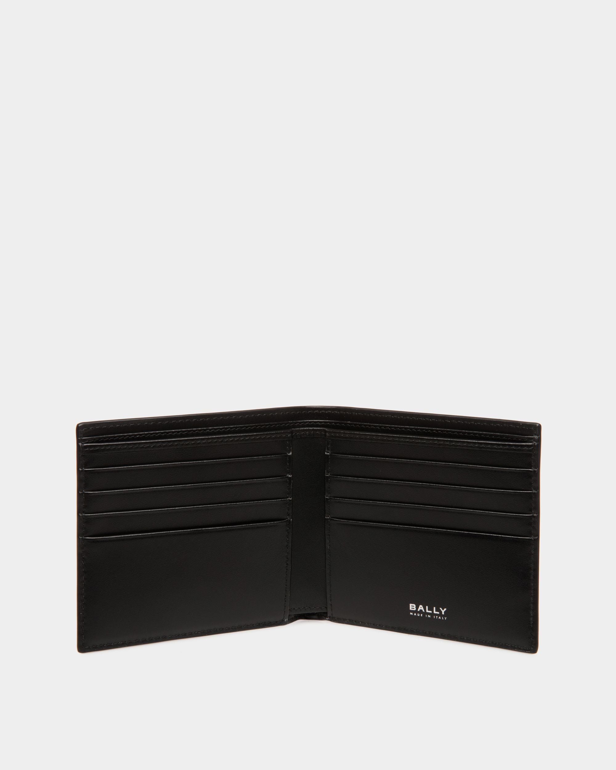 Ray Bifold in Black Leather - Men's - Bally - 03