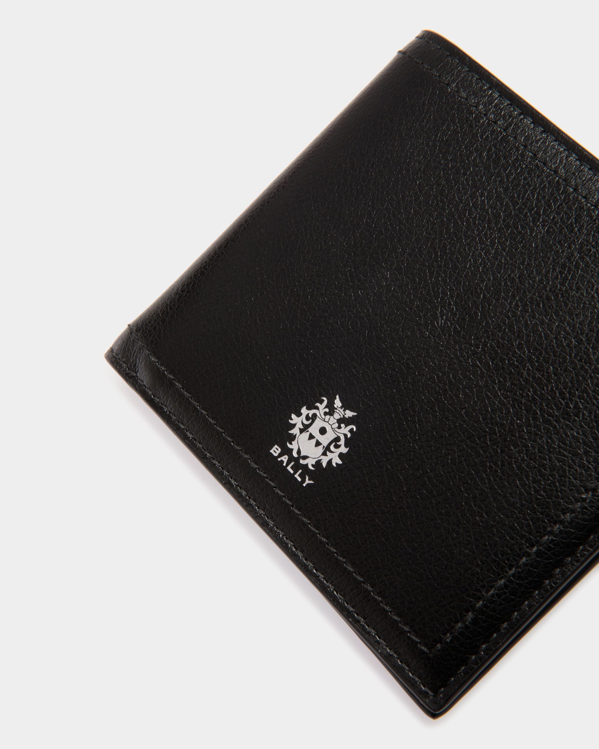 Ray Bifold in Black Leather - Men's - Bally - 04