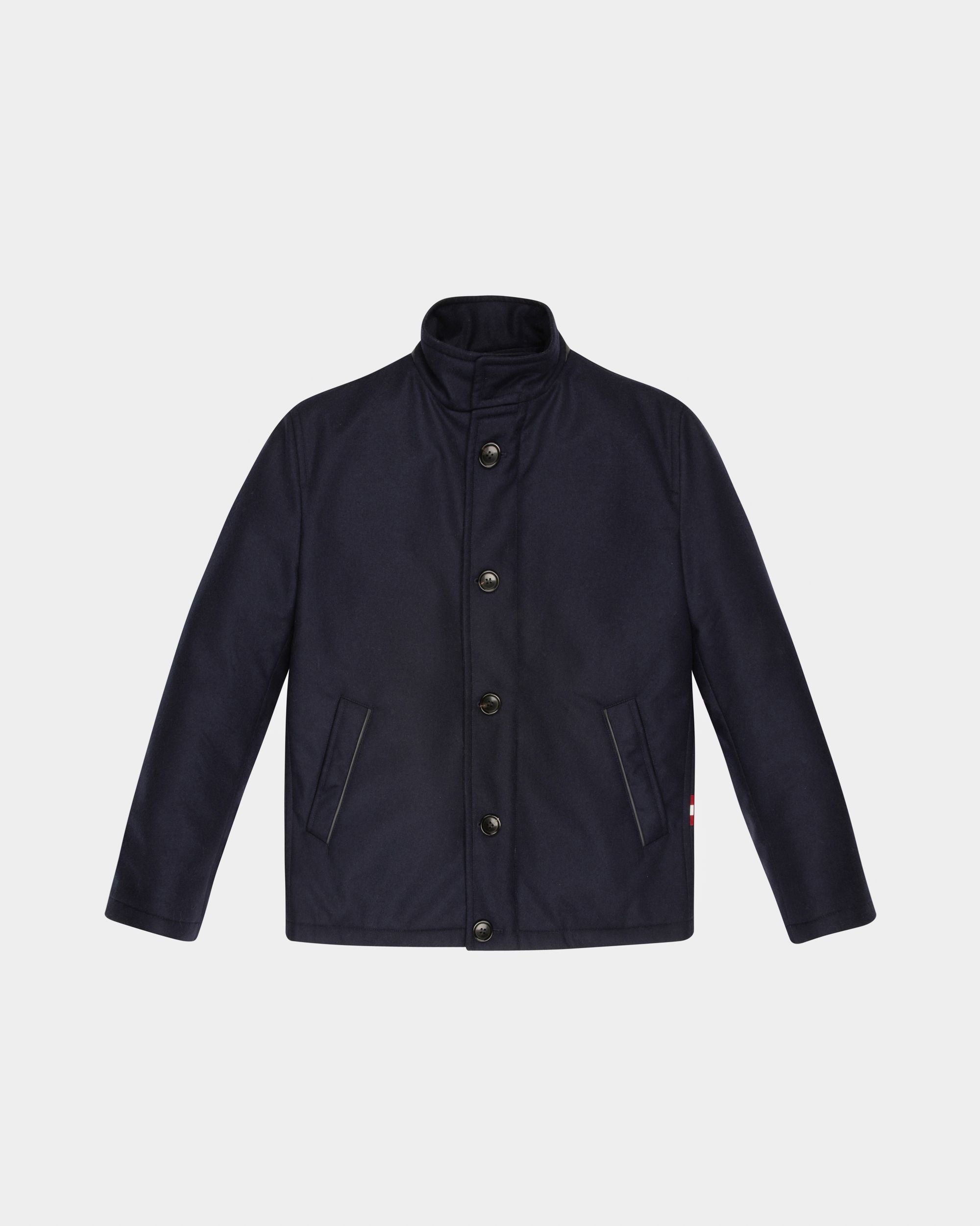 Wool & Cashmere Outerwear In Navy - Men's - Bally - 01