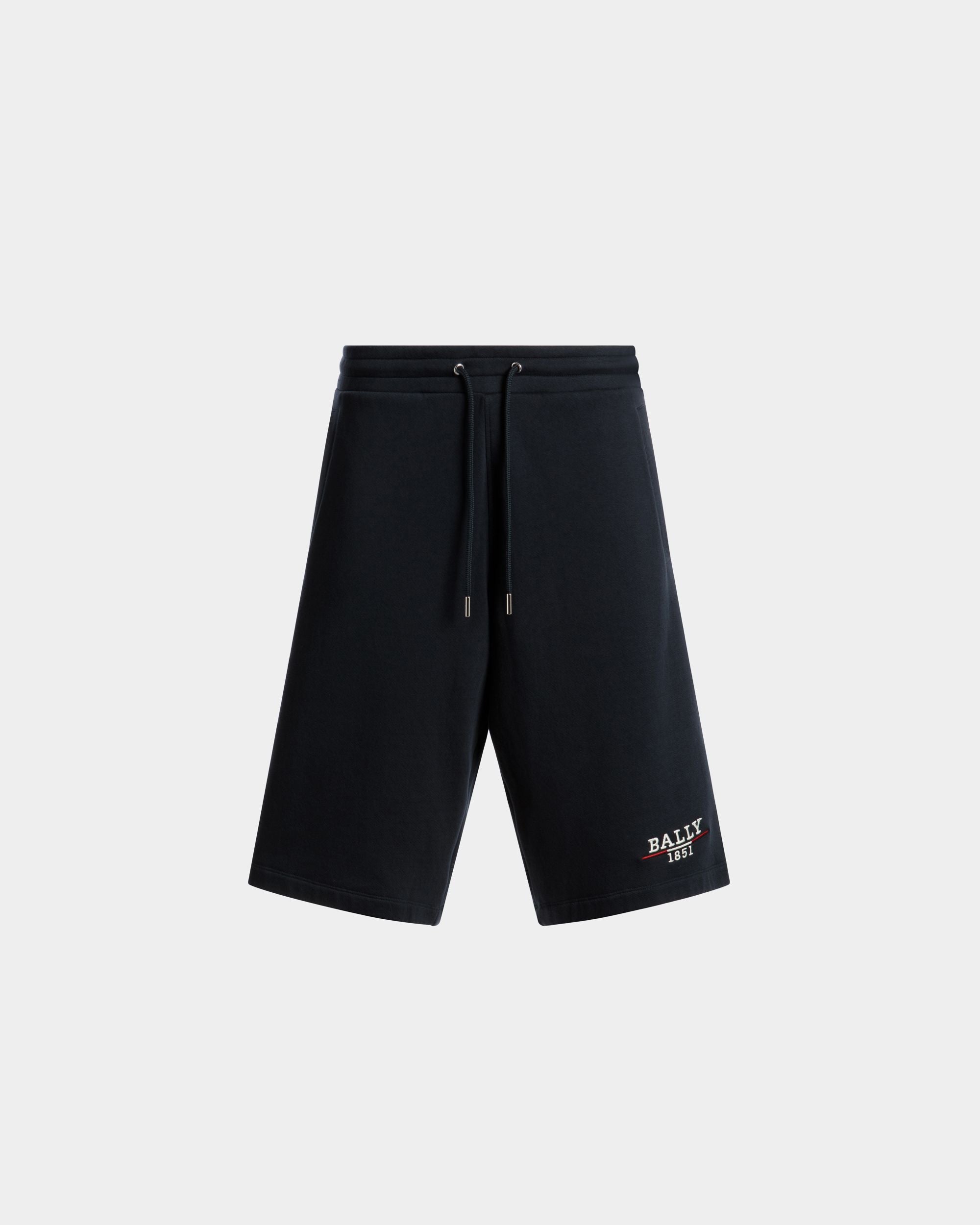 Sweatpant In Blue Mix Cotton - Men's - Bally - 01