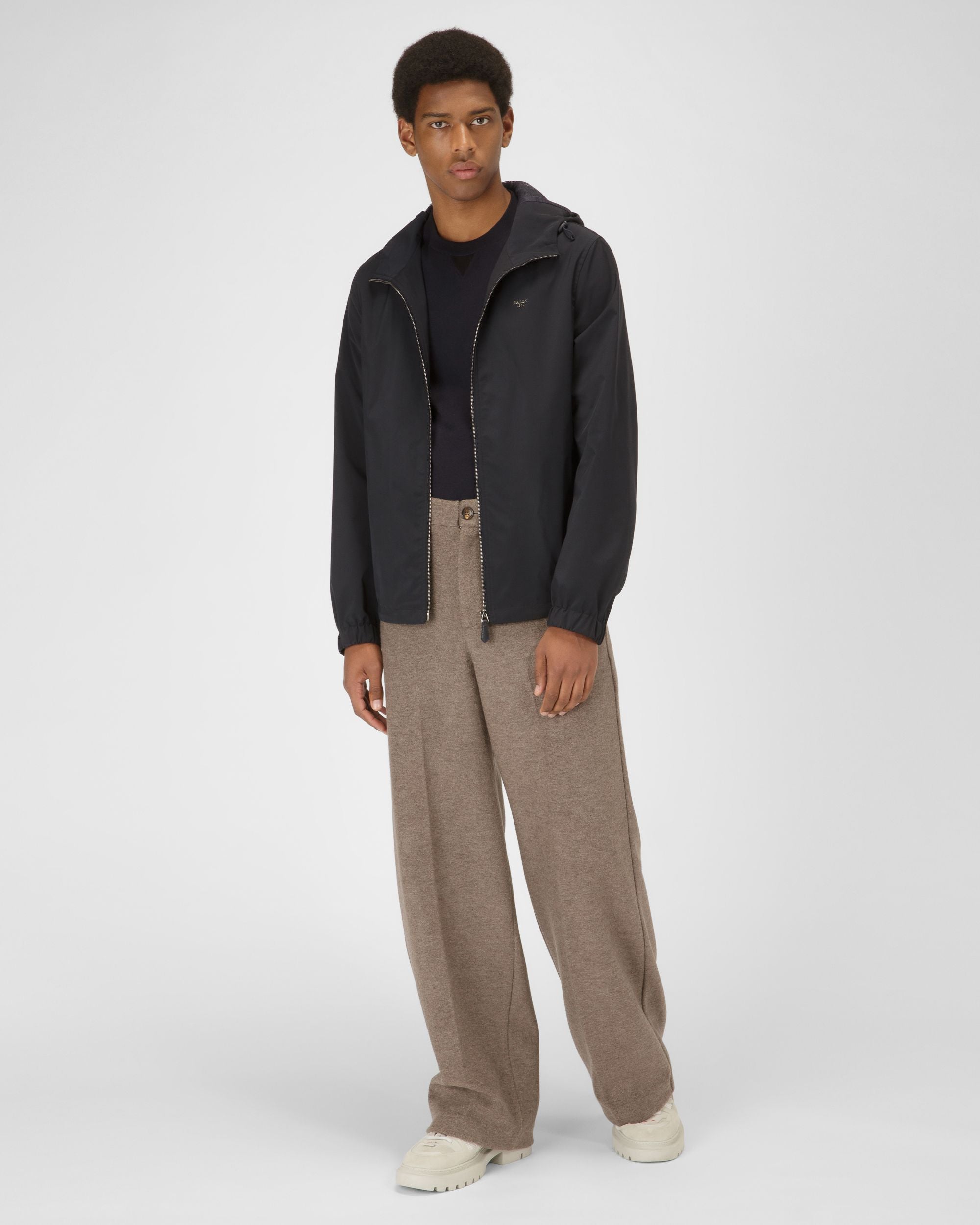 Cazadora Con Capucha Prenda De Abrigo En Poliéster De Color Negro - Hombre - Bally - 04