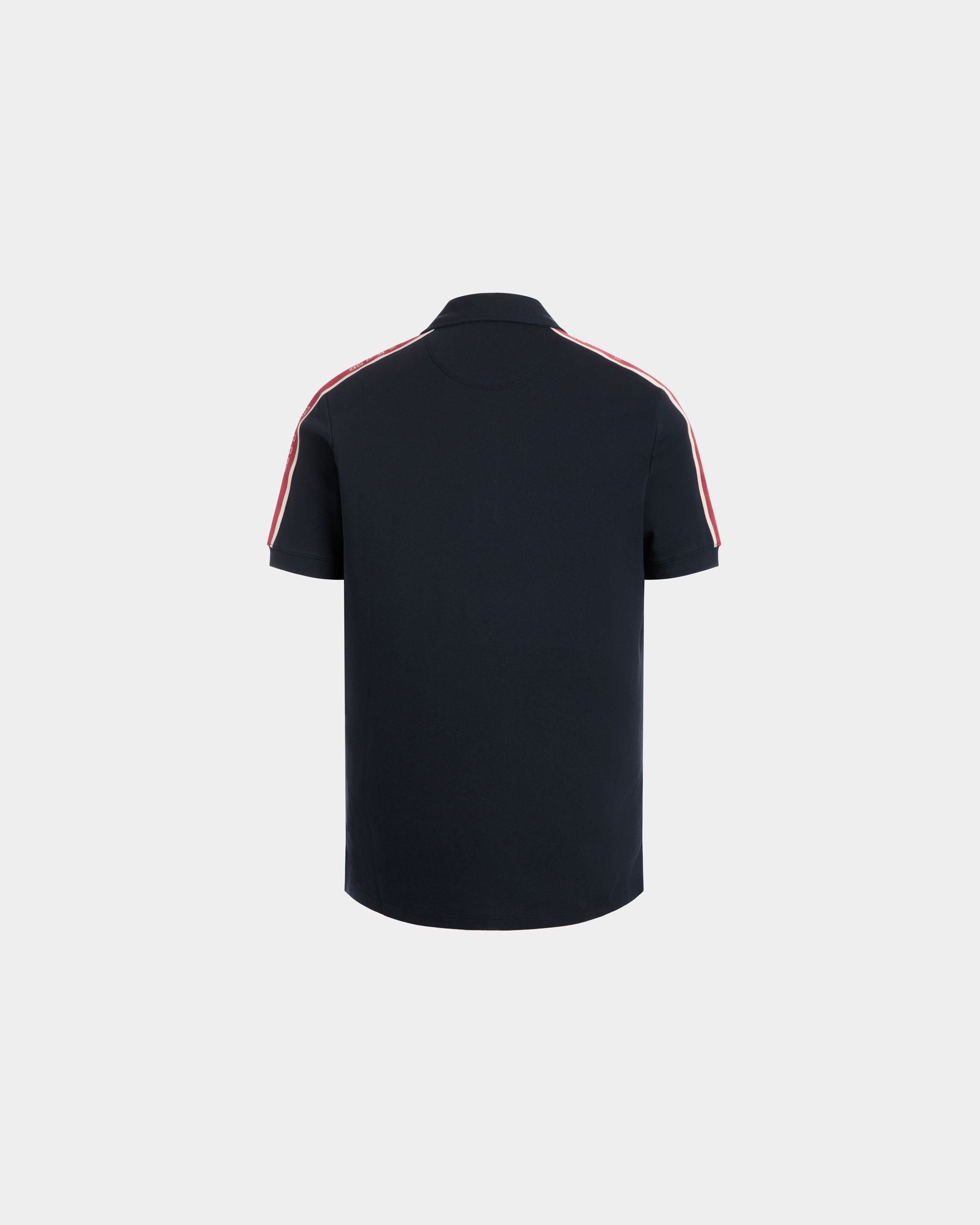 Polo In Blue Cotton - Men's - Bally - 03