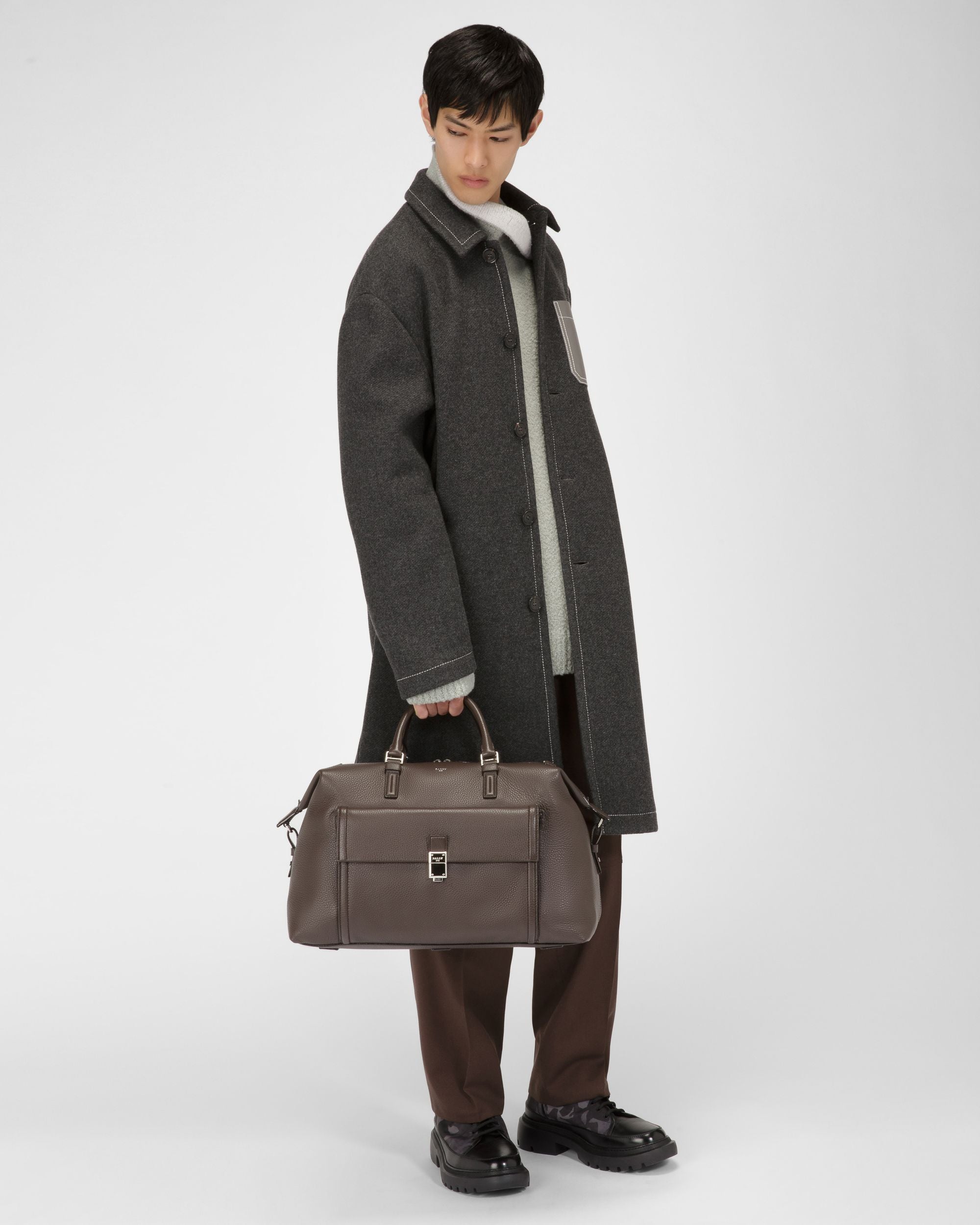 Abrigo Con Bolsillo En Cuero - Hombre - Bally - 05