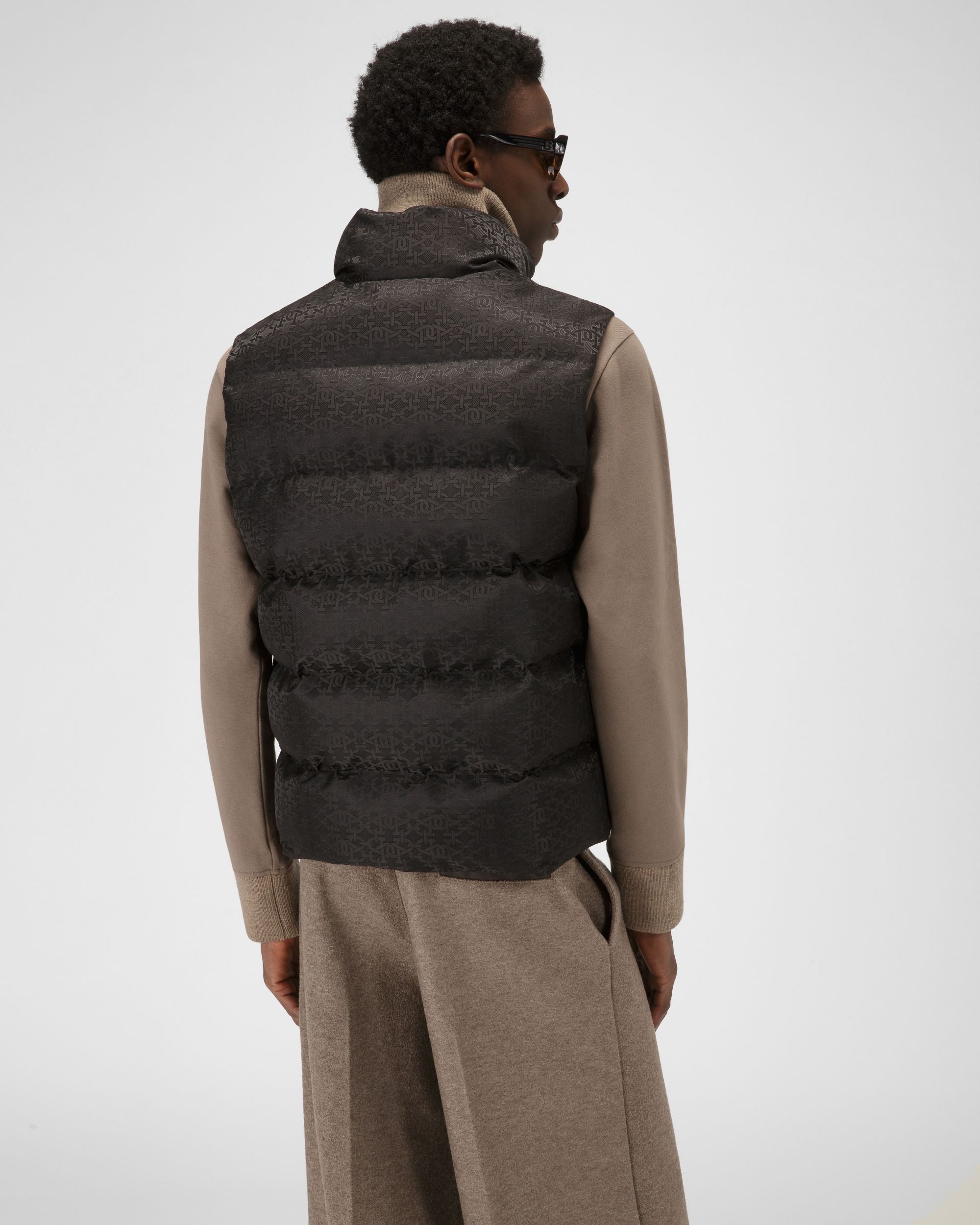 Recycled Polyster Jacket In Black - Men's - Bally - 03