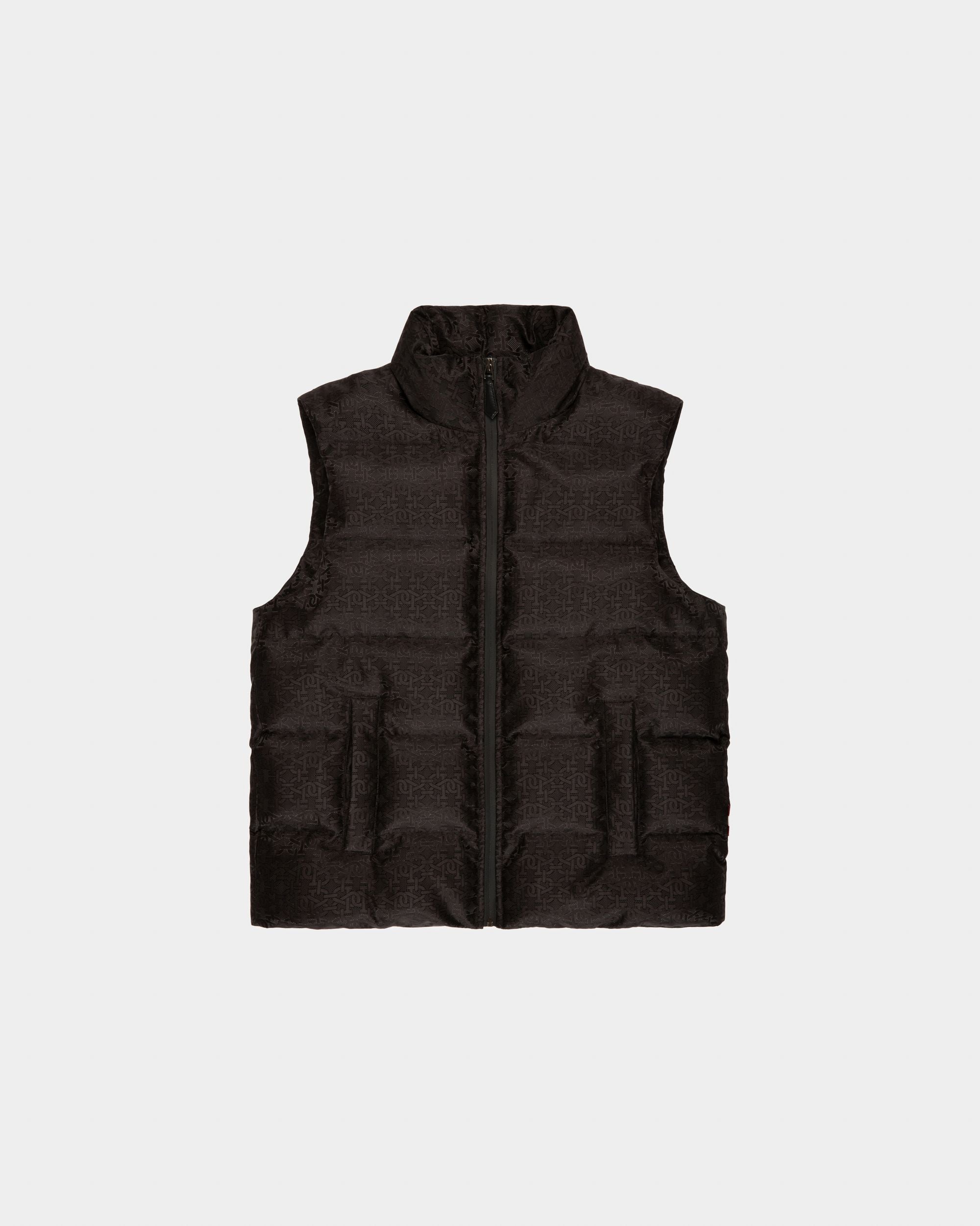 Recycled Polyster Jacket In Black - Men's - Bally - 04