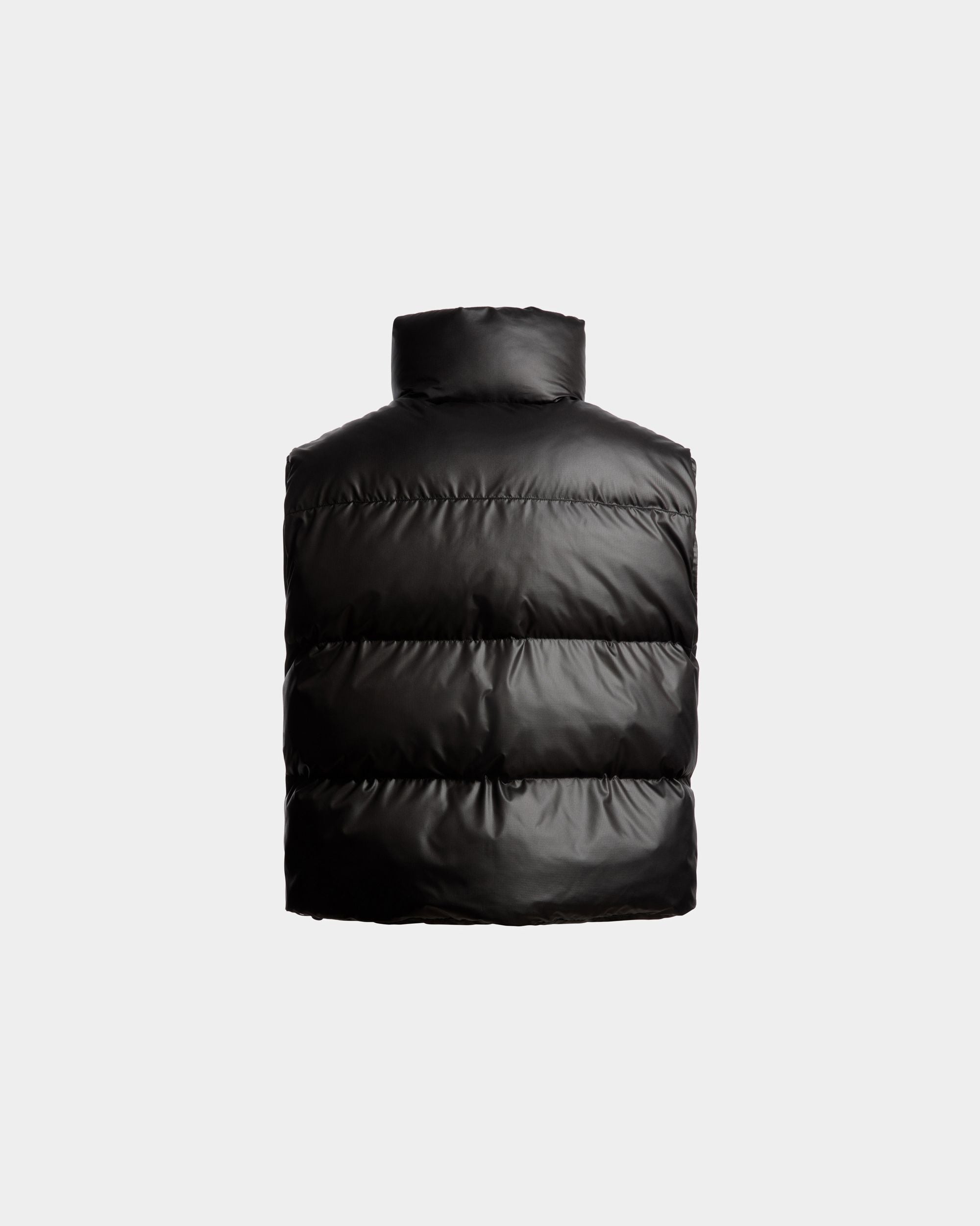 High Neck Puffer Gilet In Black Nylon - Men's - Bally - 07
