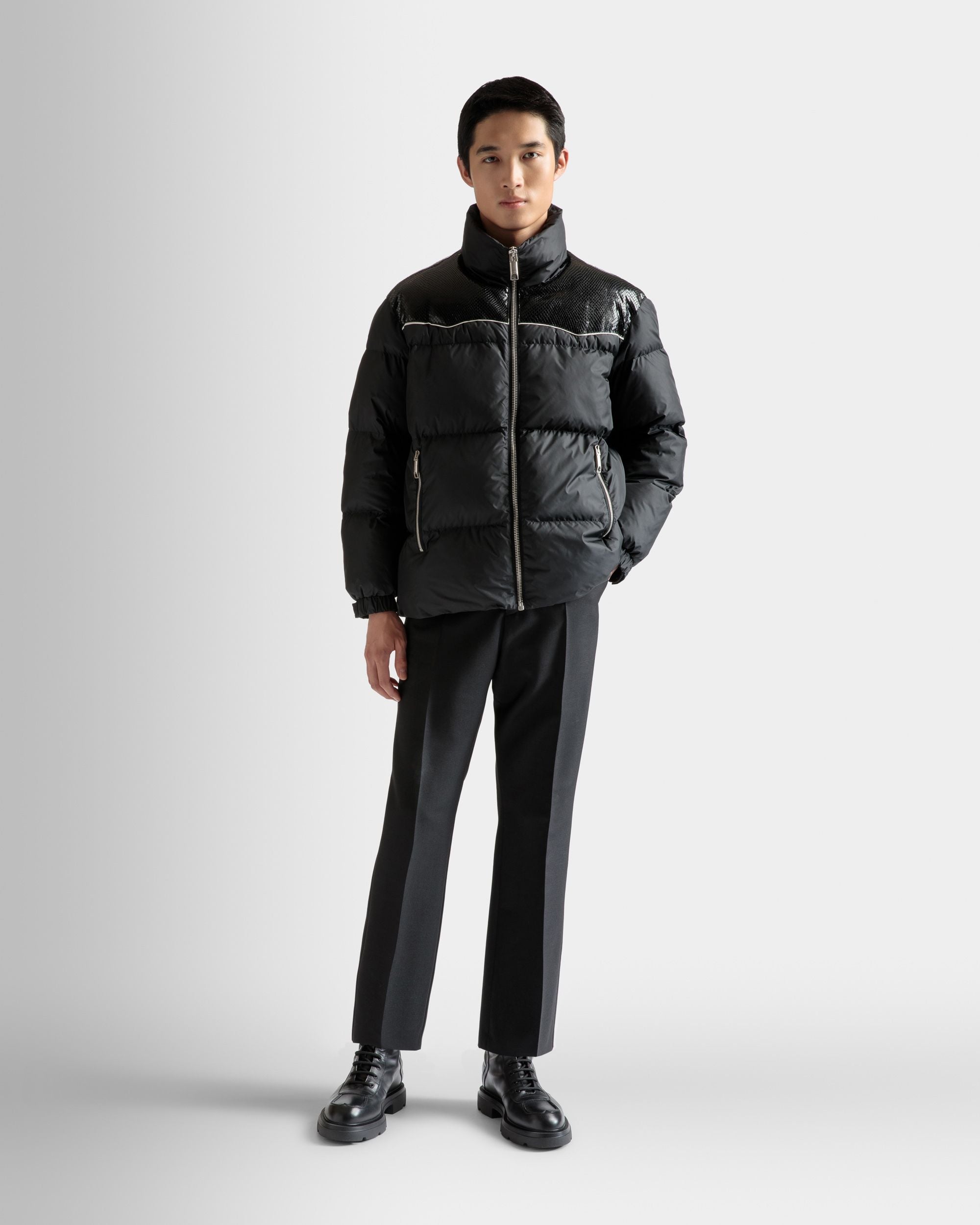 Plumífero De Nailon Negro - Hombre - Bally - 02