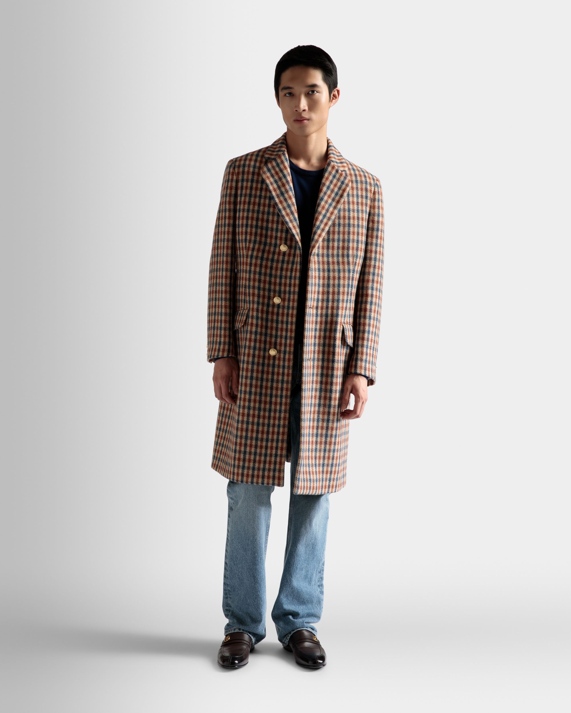 Abrigo De Cuadros - Hombre - Bally - 02