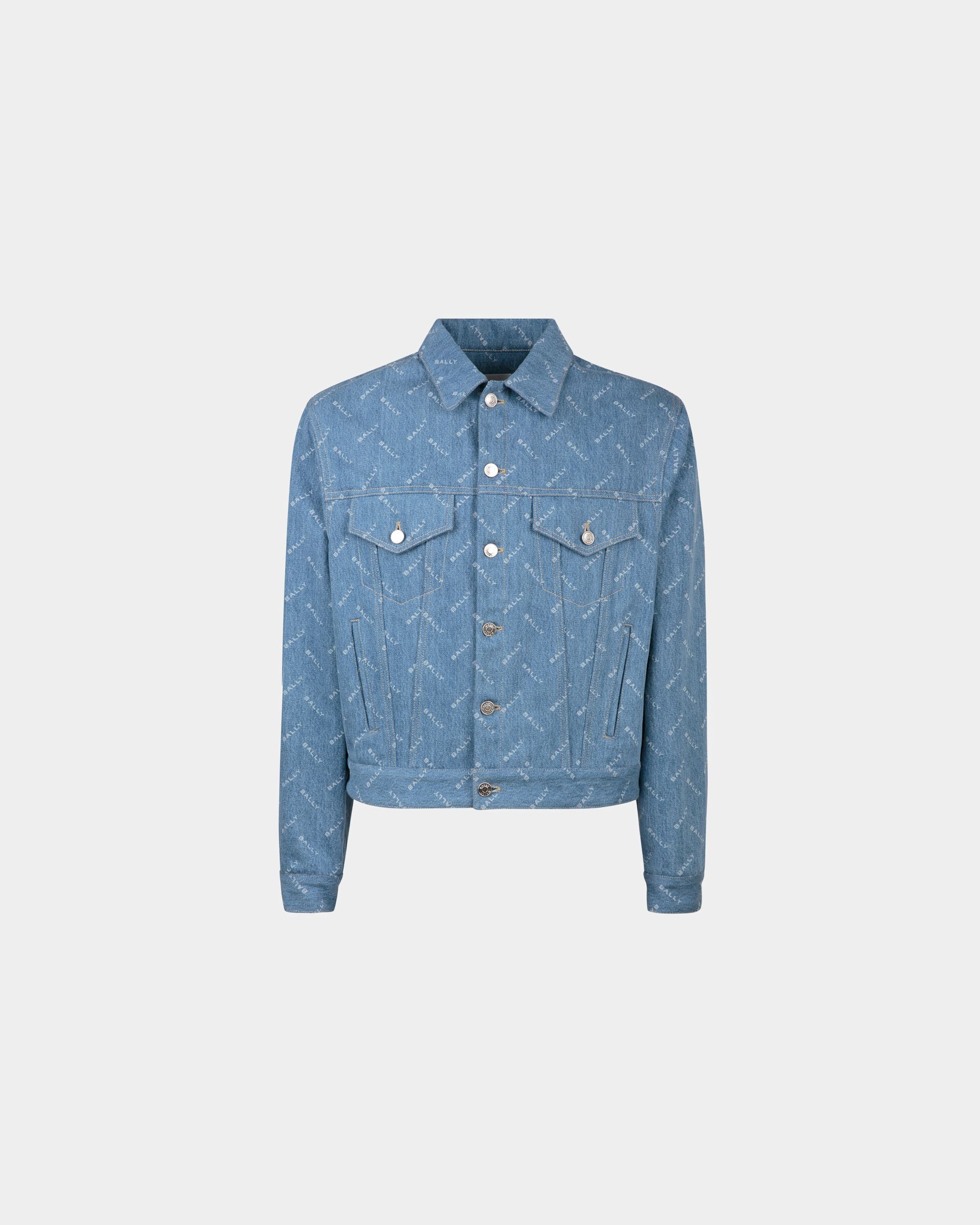 Denim Jacket In Light Blue Cotton - Men's - Bally - 01