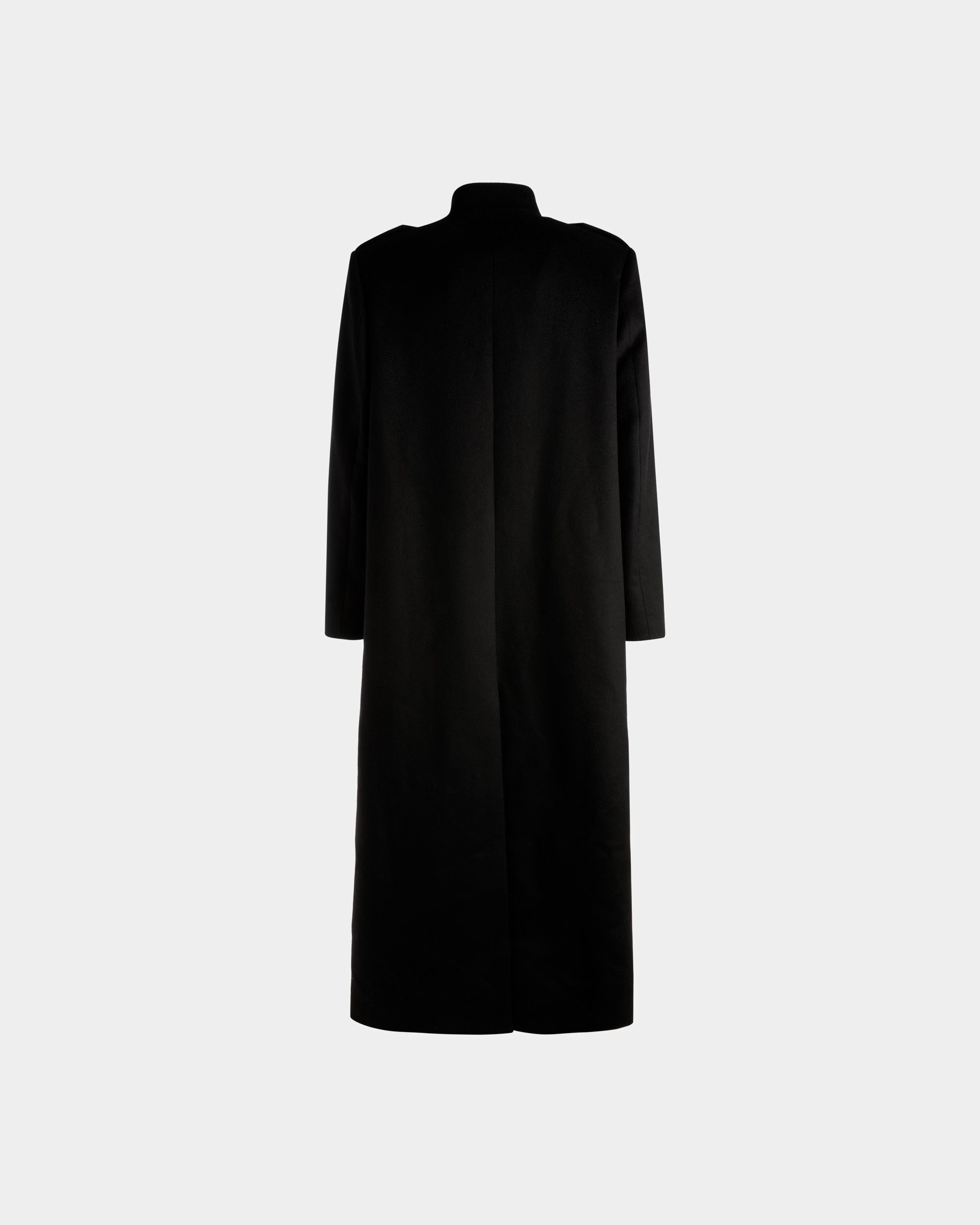 Abrigo Utility Largo De Lana En Negro - Hombre - Bally - 07