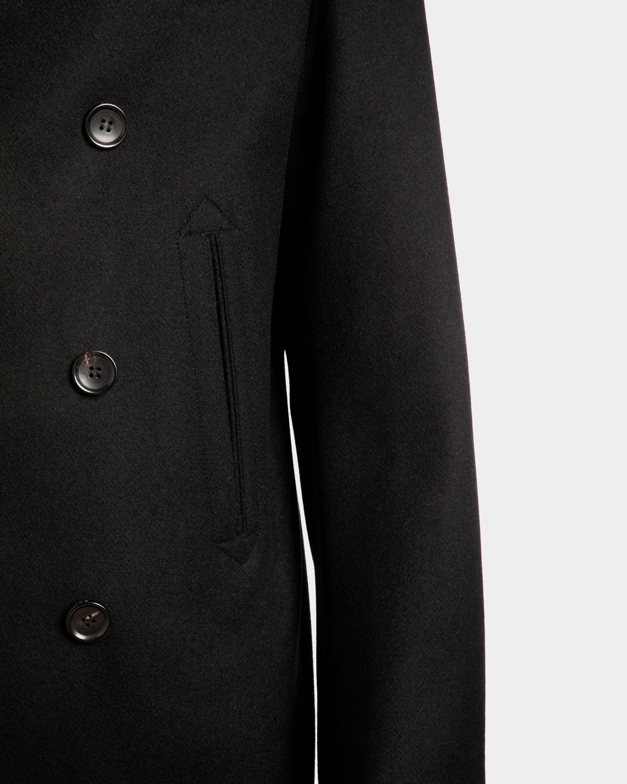 Adrien Brody Travel Collection Peacot In Black Wool Blend - Men's - Bally - 06