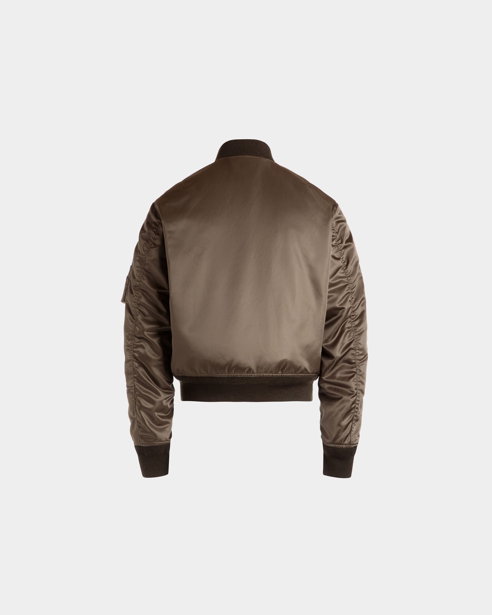 Adrien Brody Travel Collection Bomber In Military Green Nylon - Men's - Bally - 09