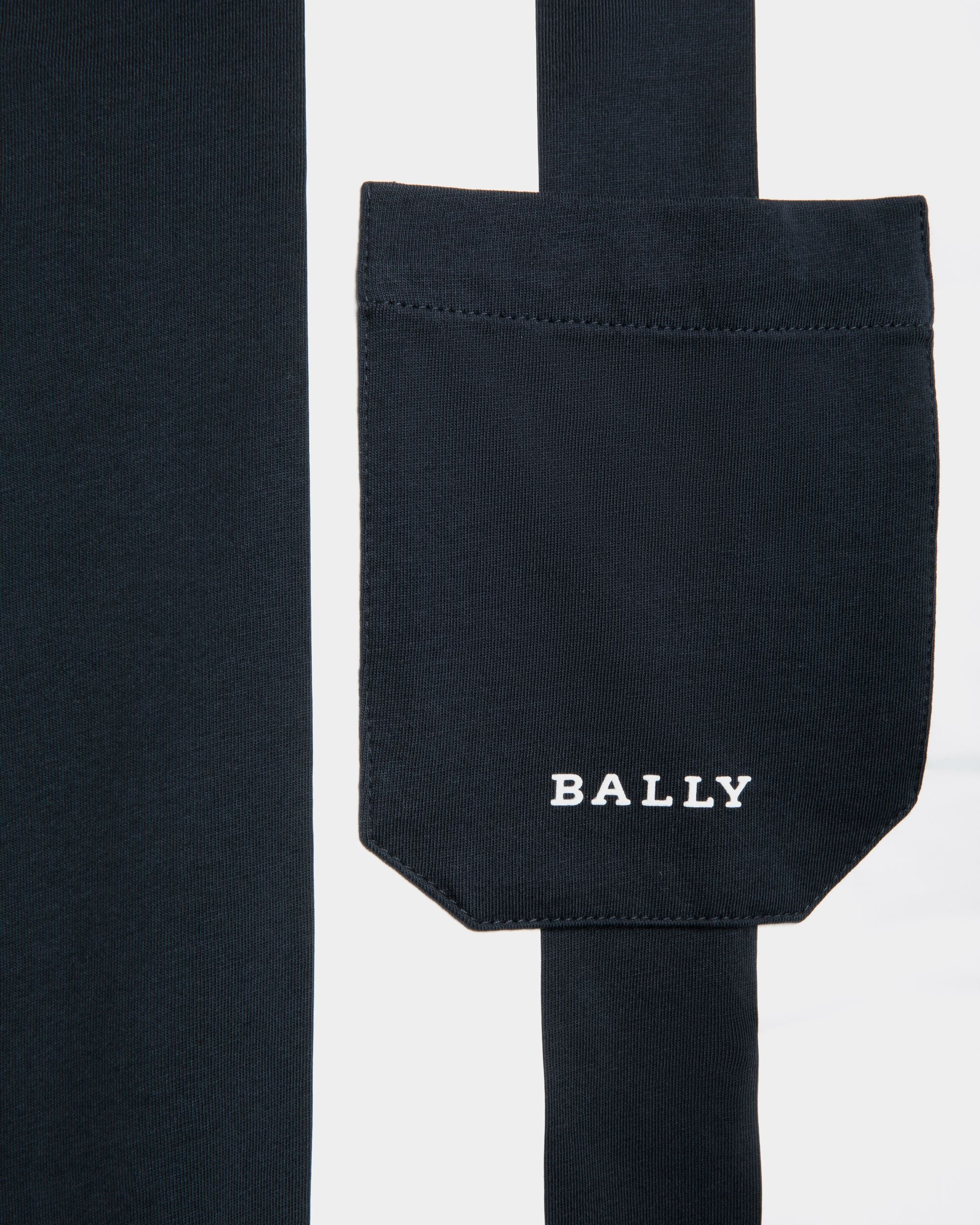 T-Shirt In Blue Cotton - Men's - Bally - 02