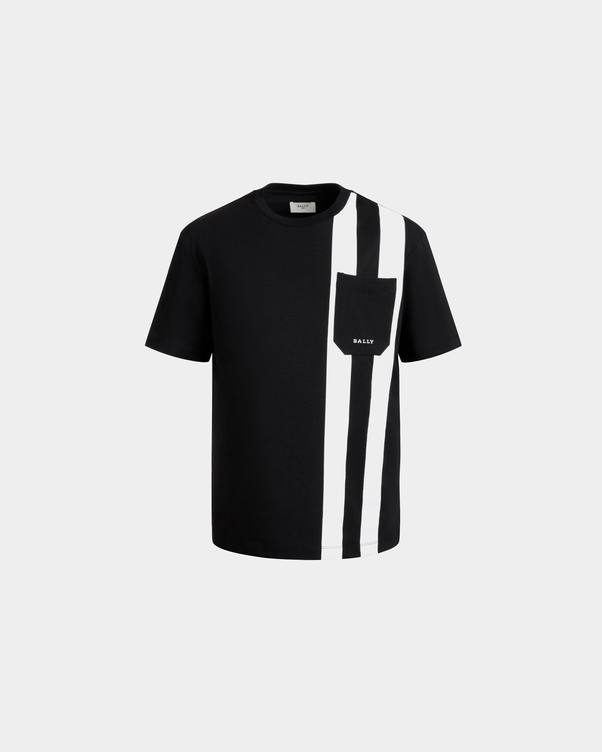 T-Shirt In Black Cotton - Men's - Bally - 01