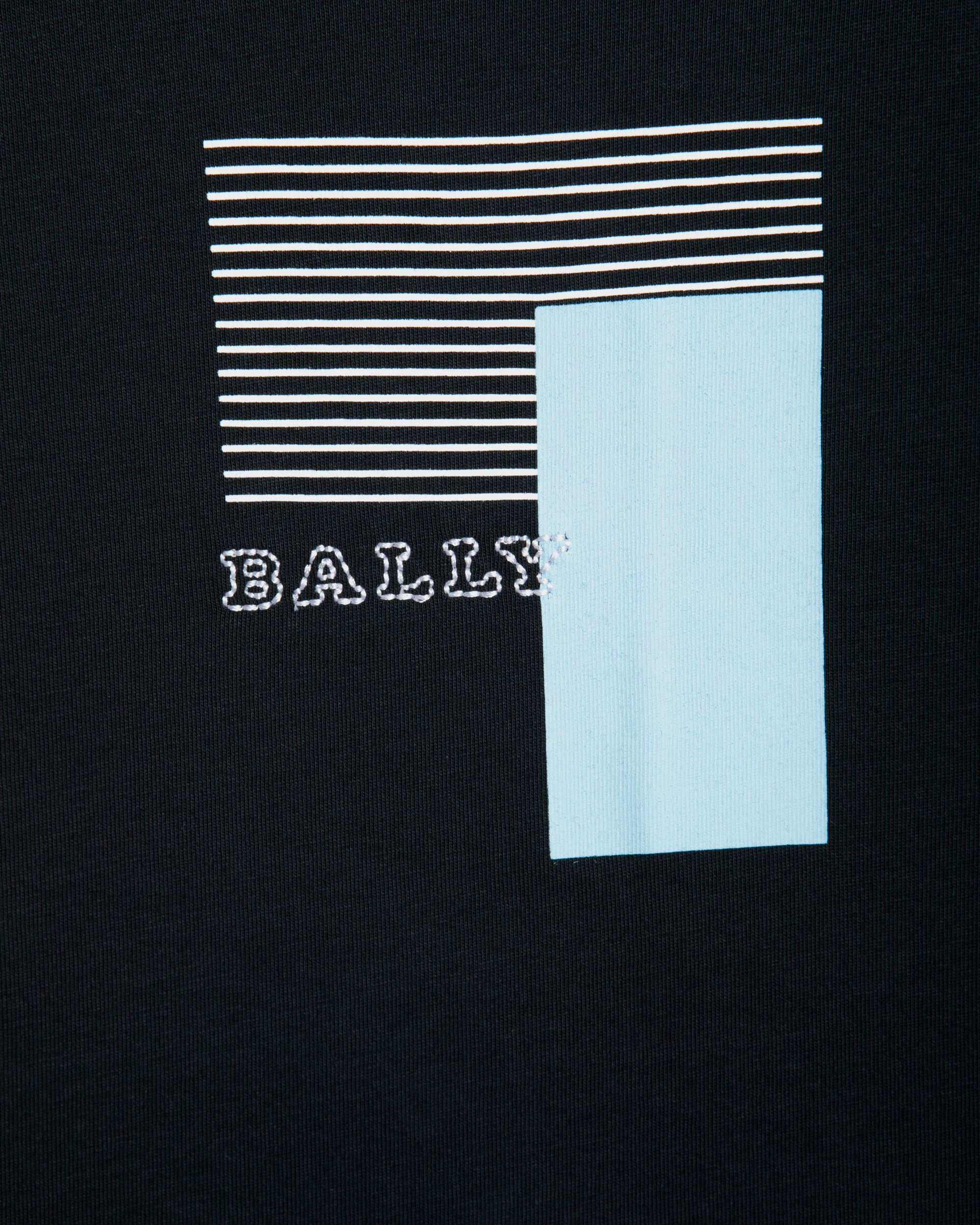 T-Shirt In Blue Cotton - Men's - Bally - 02