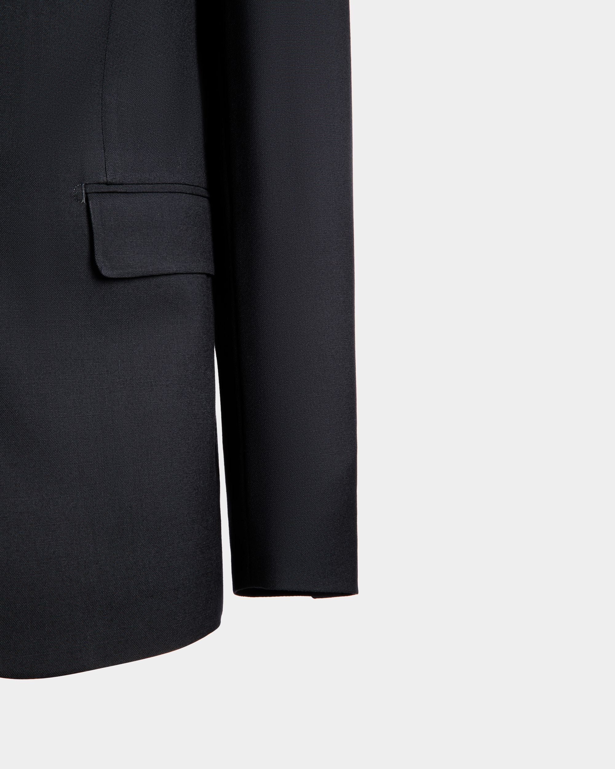 Adrien Brody Travel Collection Single-Breasted Blazer In Navy Blue Wool - Men's - Bally - 06