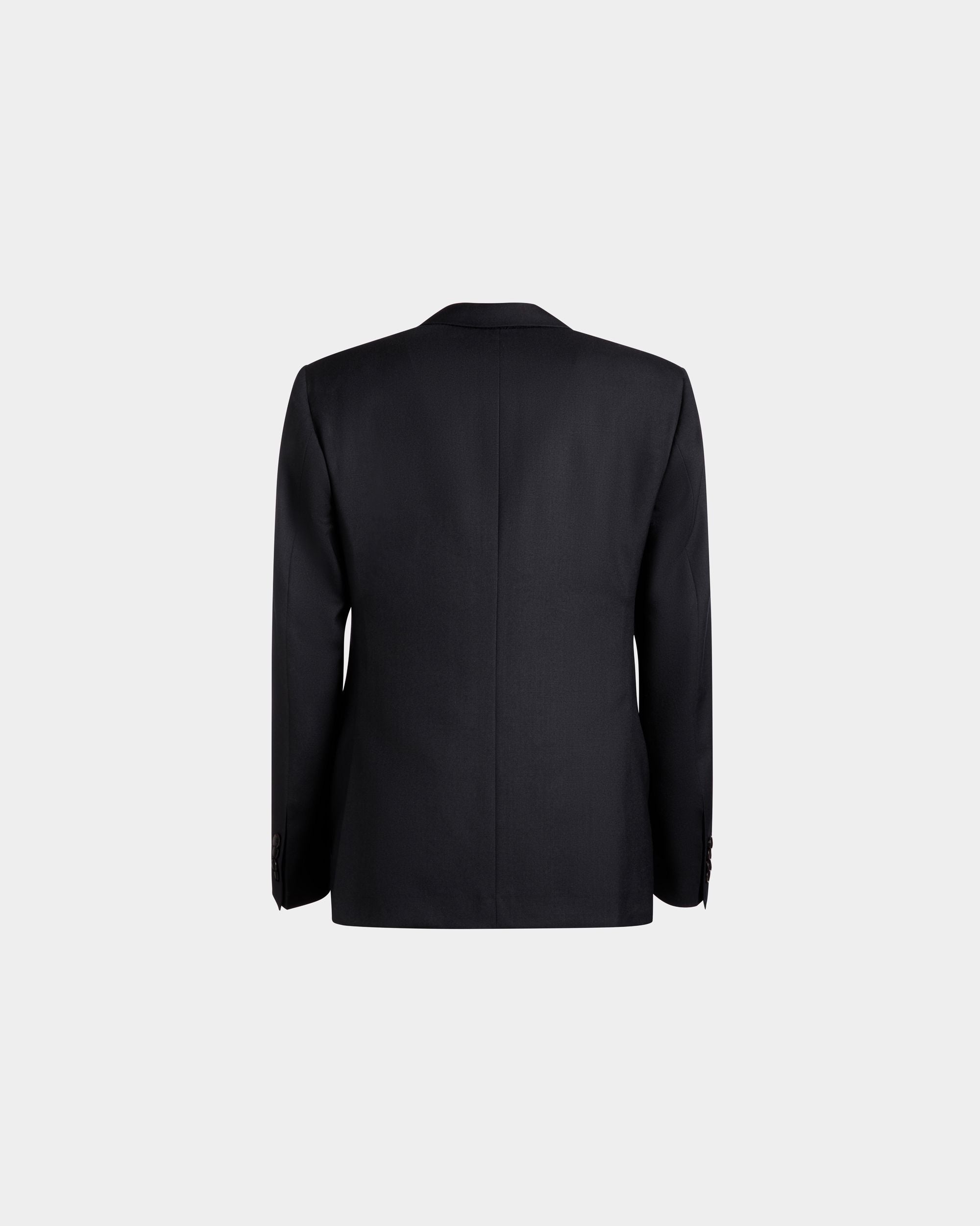 Adrien Brody Travel Collection Single-Breasted Blazer In Navy Blue Wool - Men's - Bally - 09