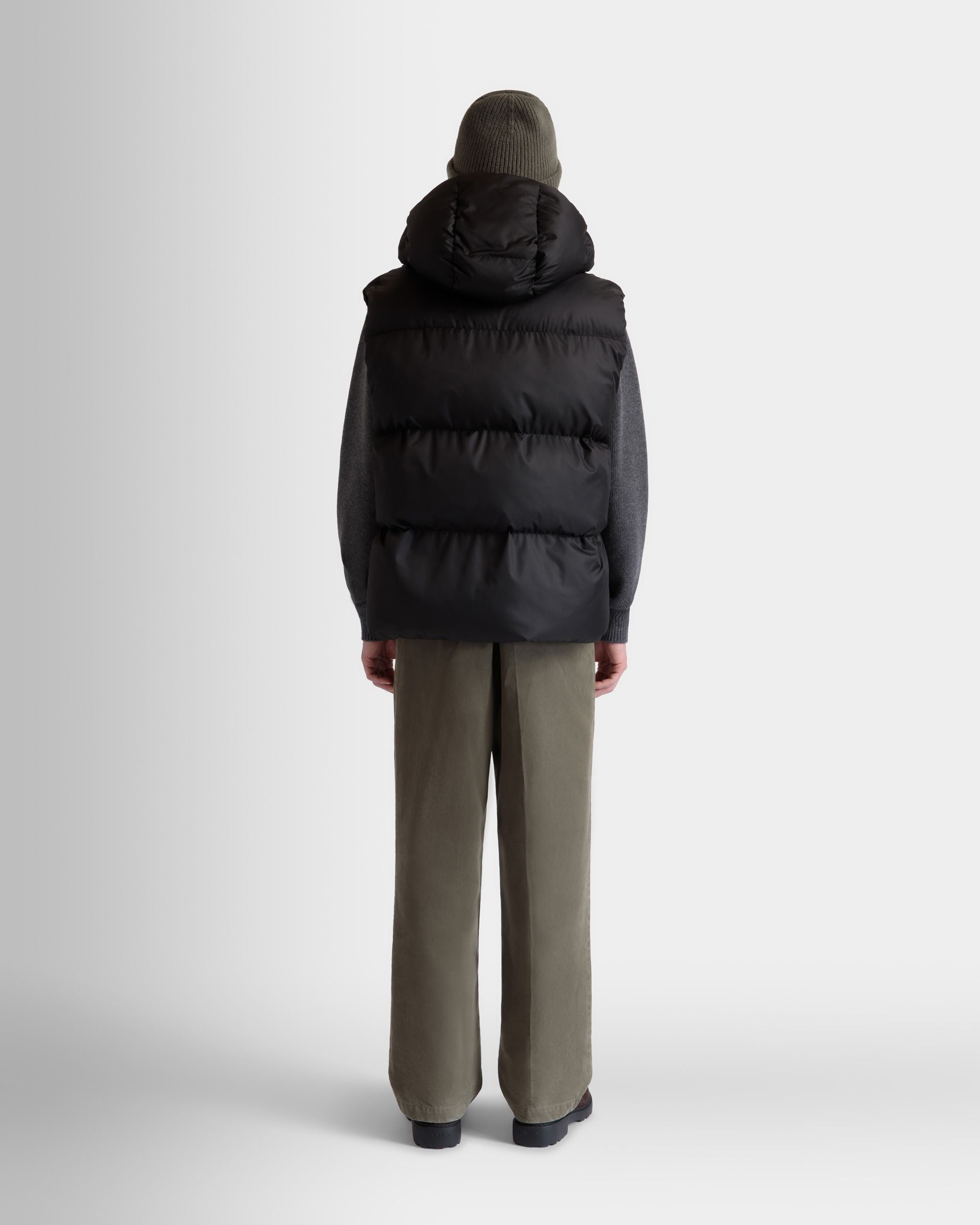 Puffer Gilet in Black Nylon - Men's - Bally - 07
