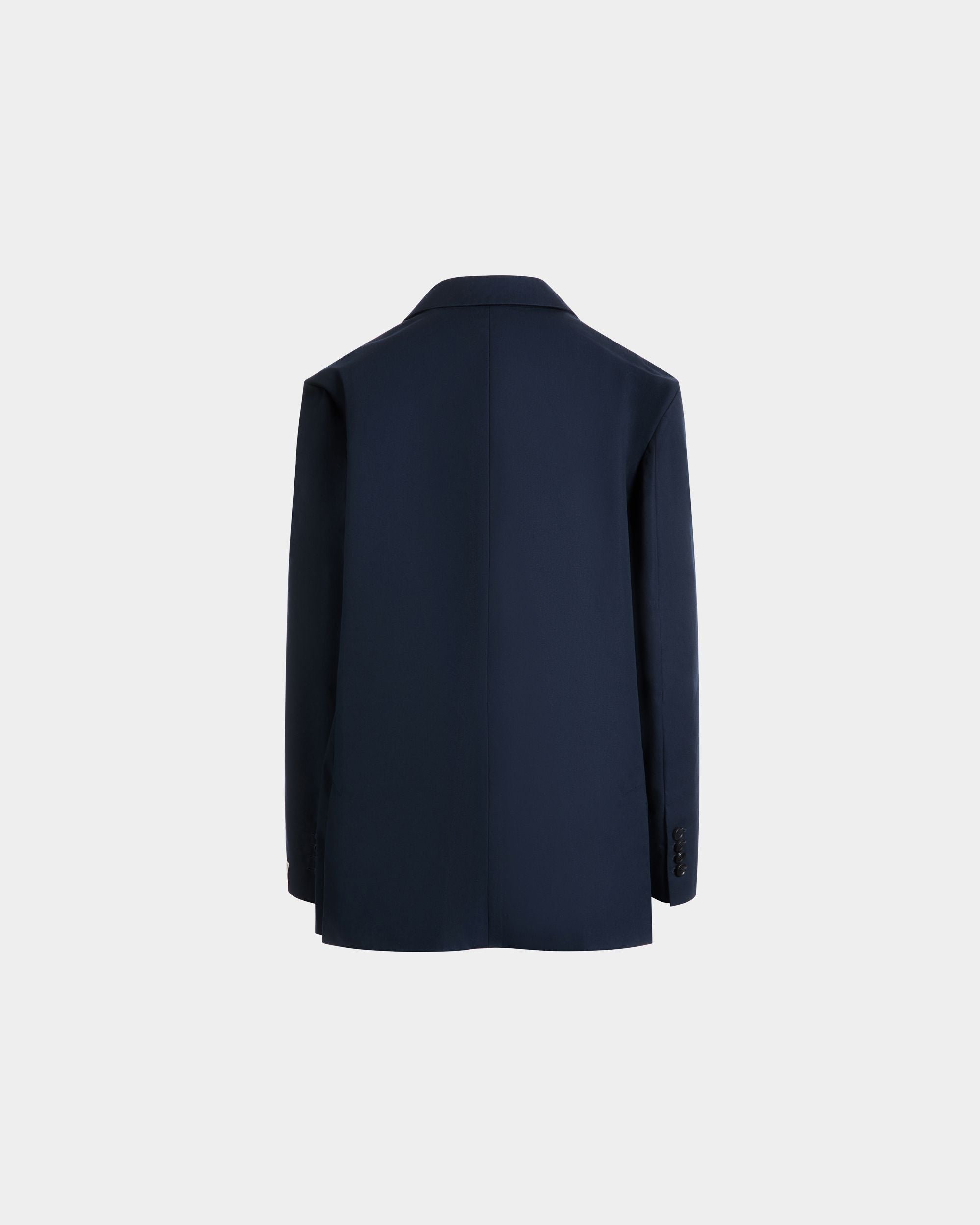 Blazer De Mezcla De Algodón Navy Blue - Hombre - Bally - 07
