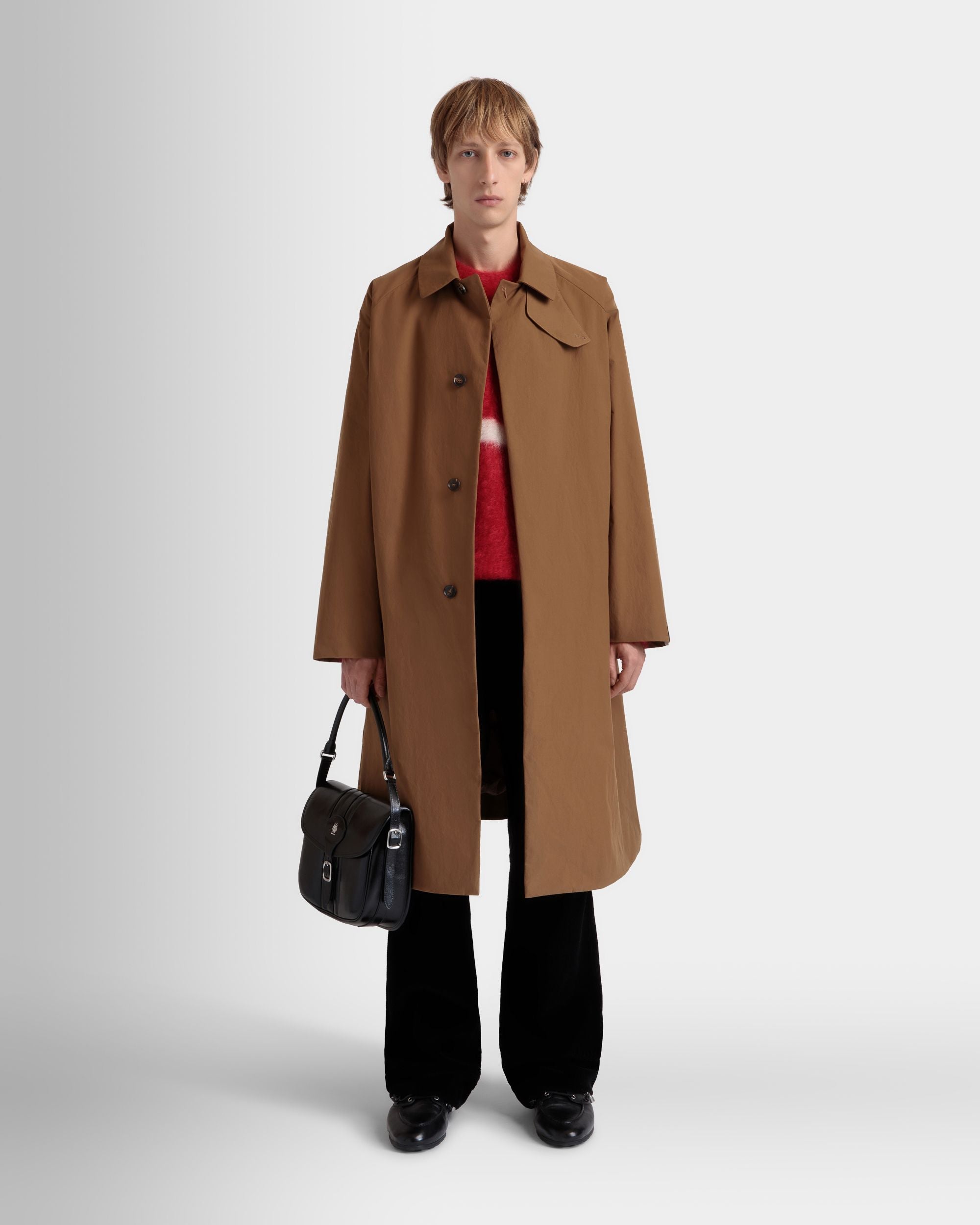 Gabardina De Nailon Marrón - Hombre - Bally - 02