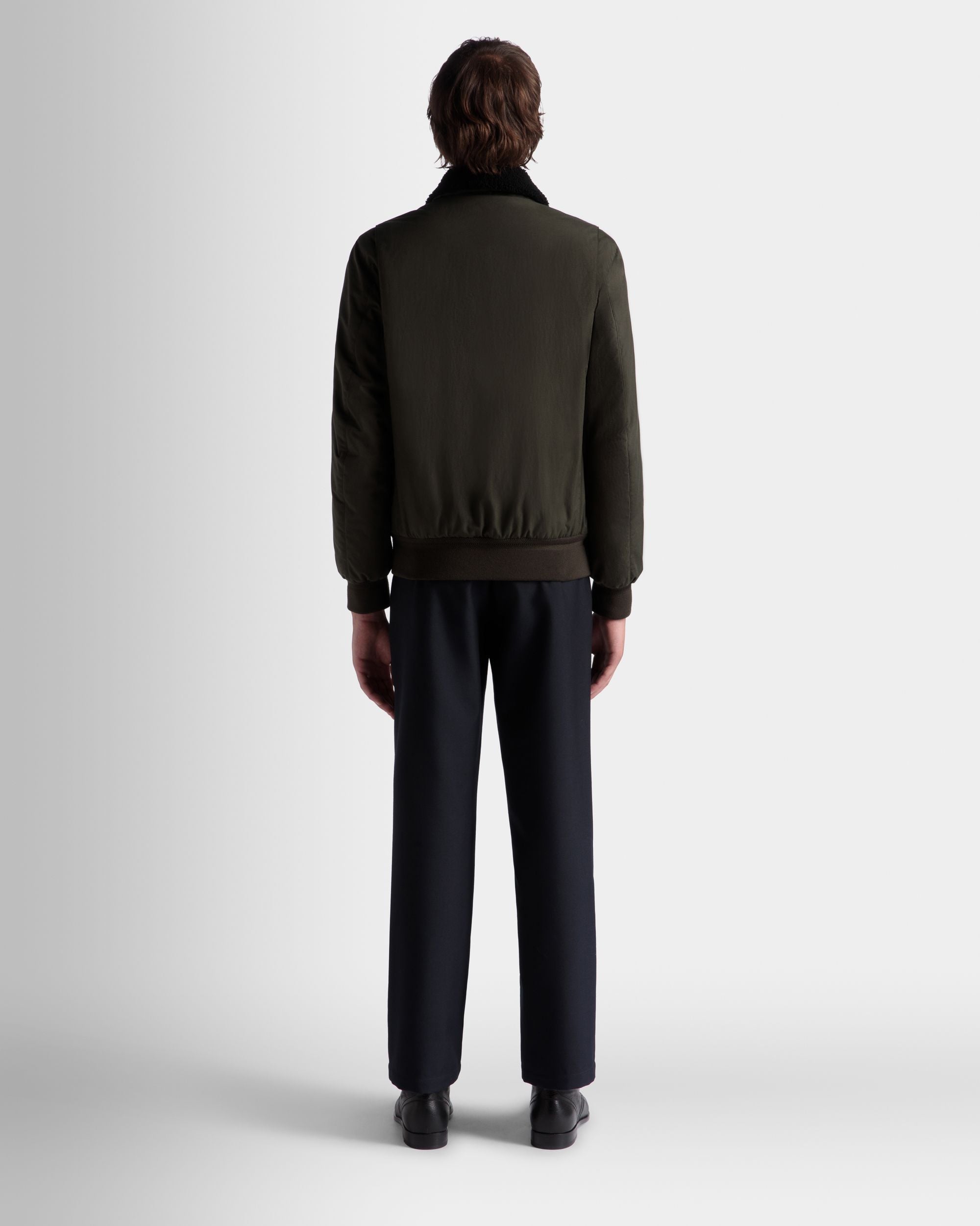 Adrien Brody Travel Collection Blouson In Olive Green Nylon - Men's - Bally - 07
