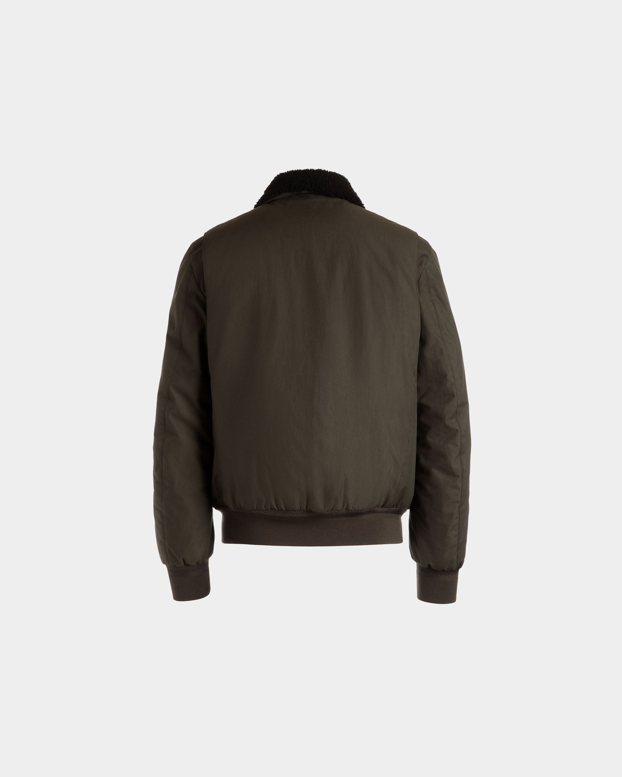 Adrien Brody Travel Collection Blouson In Olive Green Nylon - Men's - Bally - 08