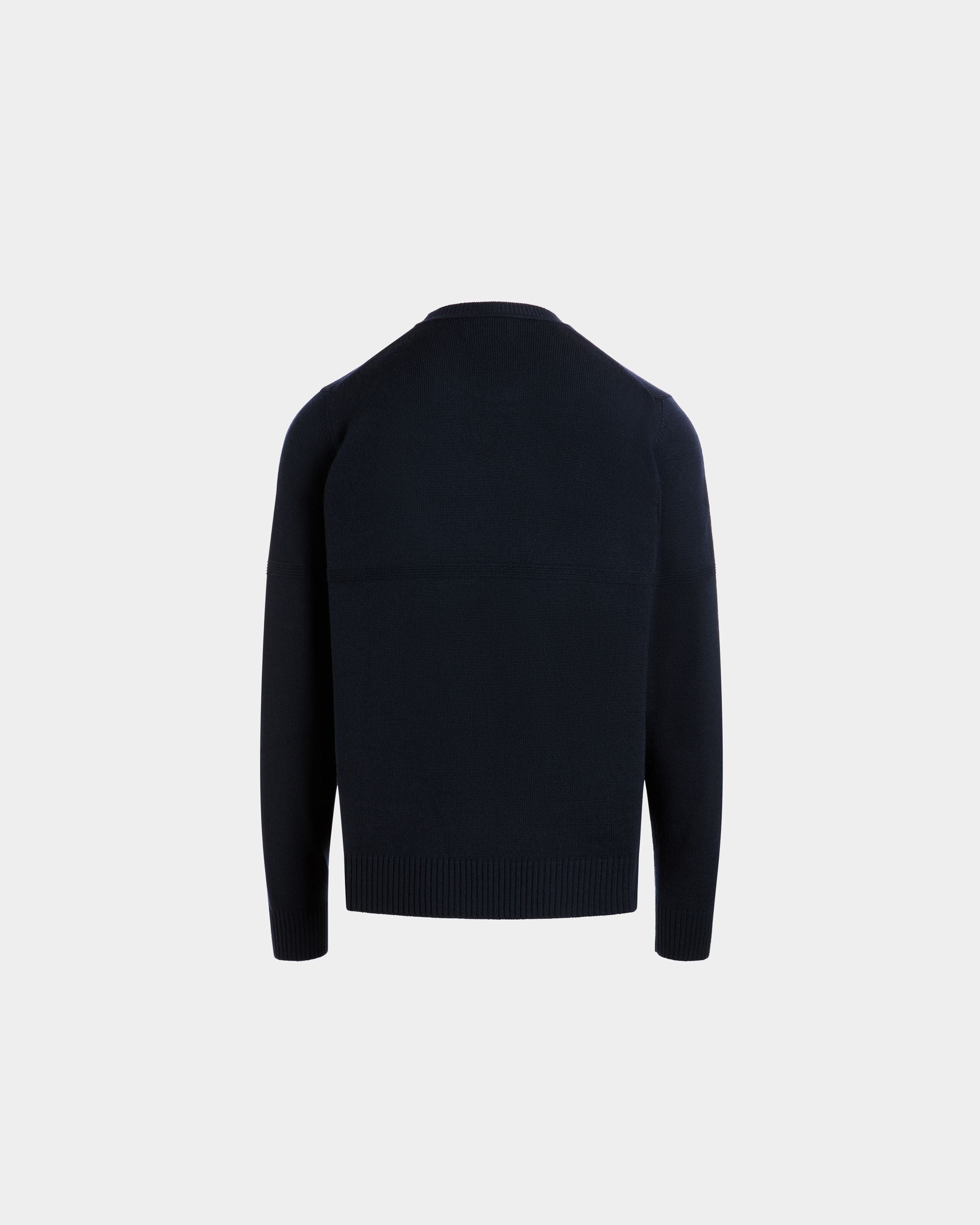 Sweater In Blue Wool - Hombre - Bally - 03