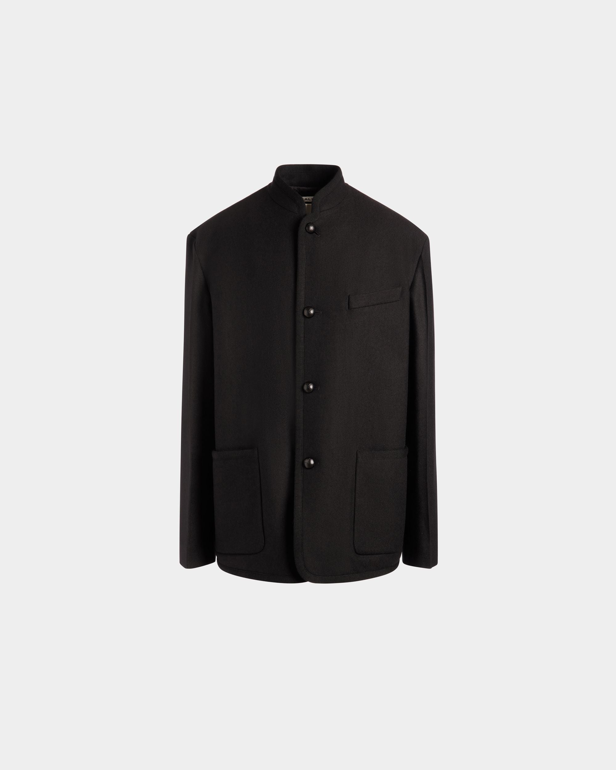 Blazer De La Cápsula Winter De Mezcla De Lana Negra - Hombre - Bally - 01
