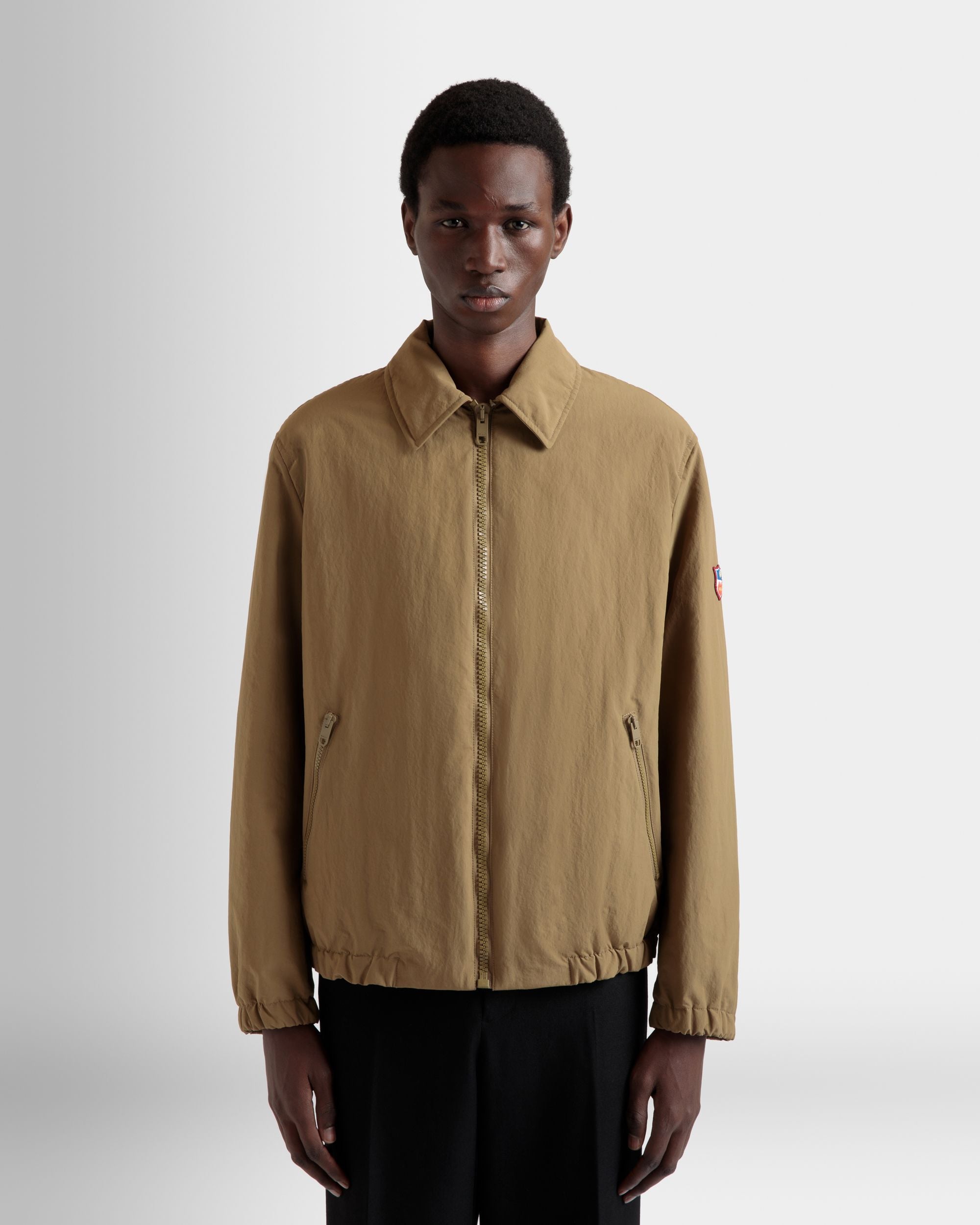Chaqueta Camisera De Nailon Camel - Hombre - Bally - 09