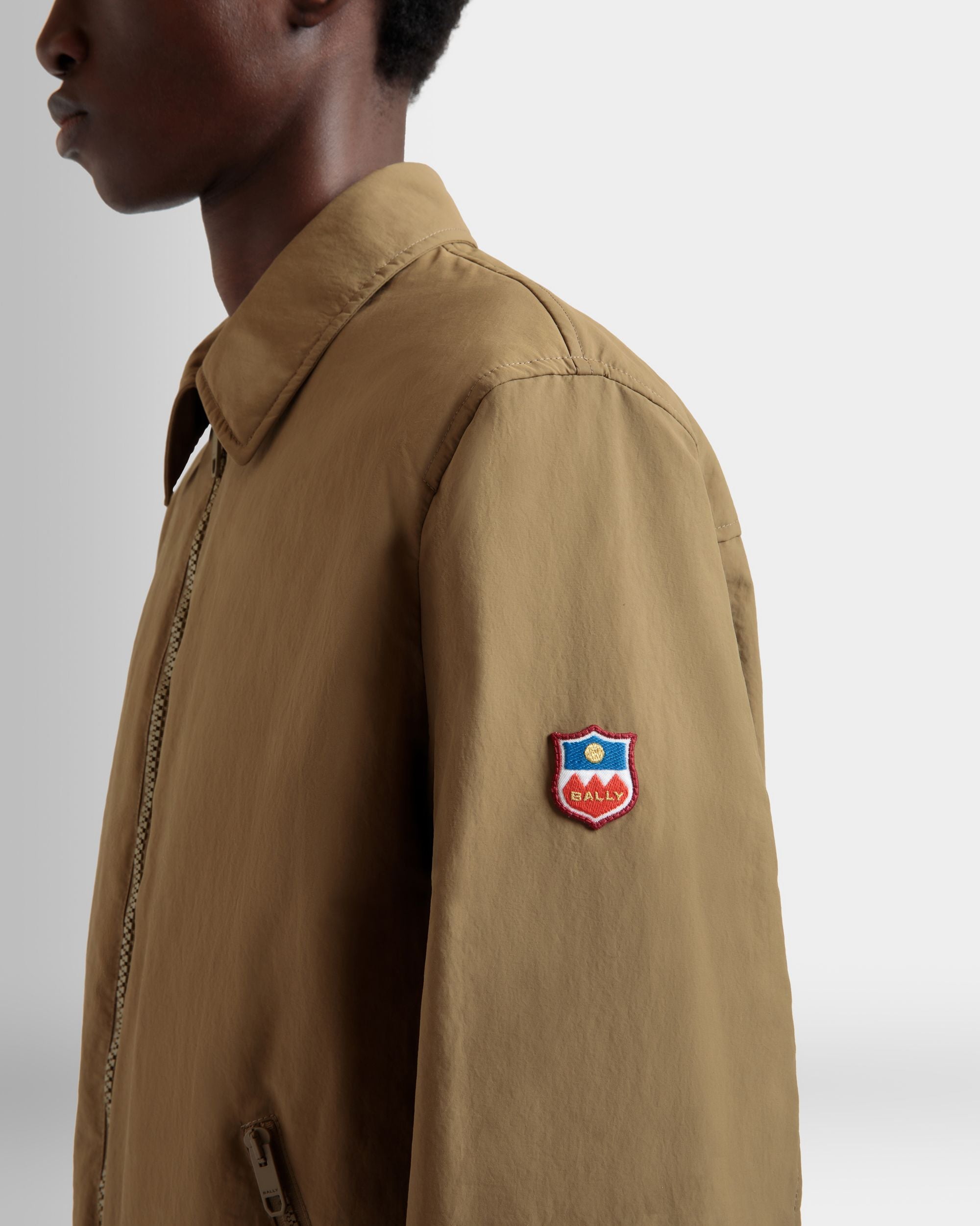 Chaqueta Camisera De Nailon Camel - Hombre - Bally - 10