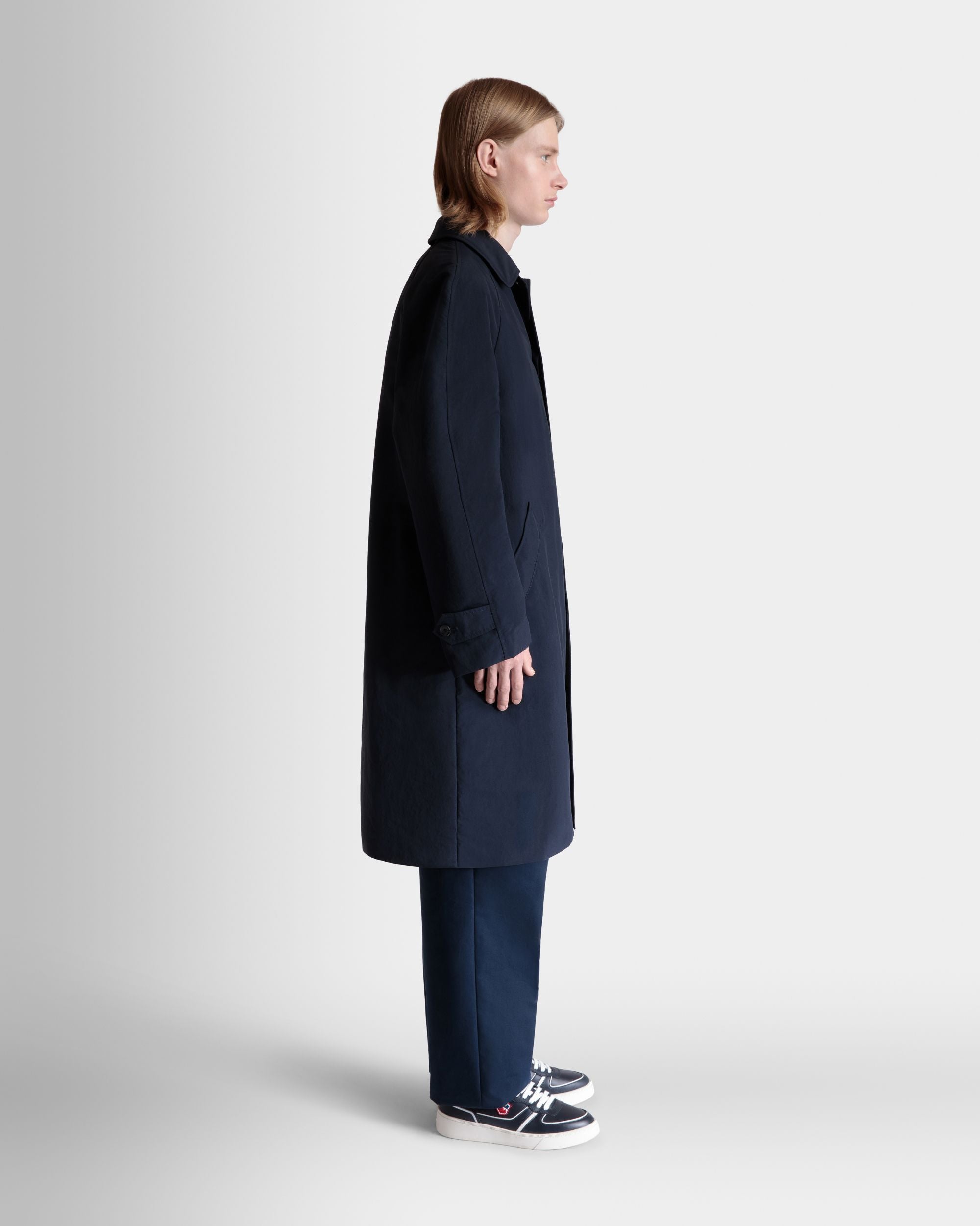 Gabardina De Nailon Navy Blue - Hombre - Bally - 05