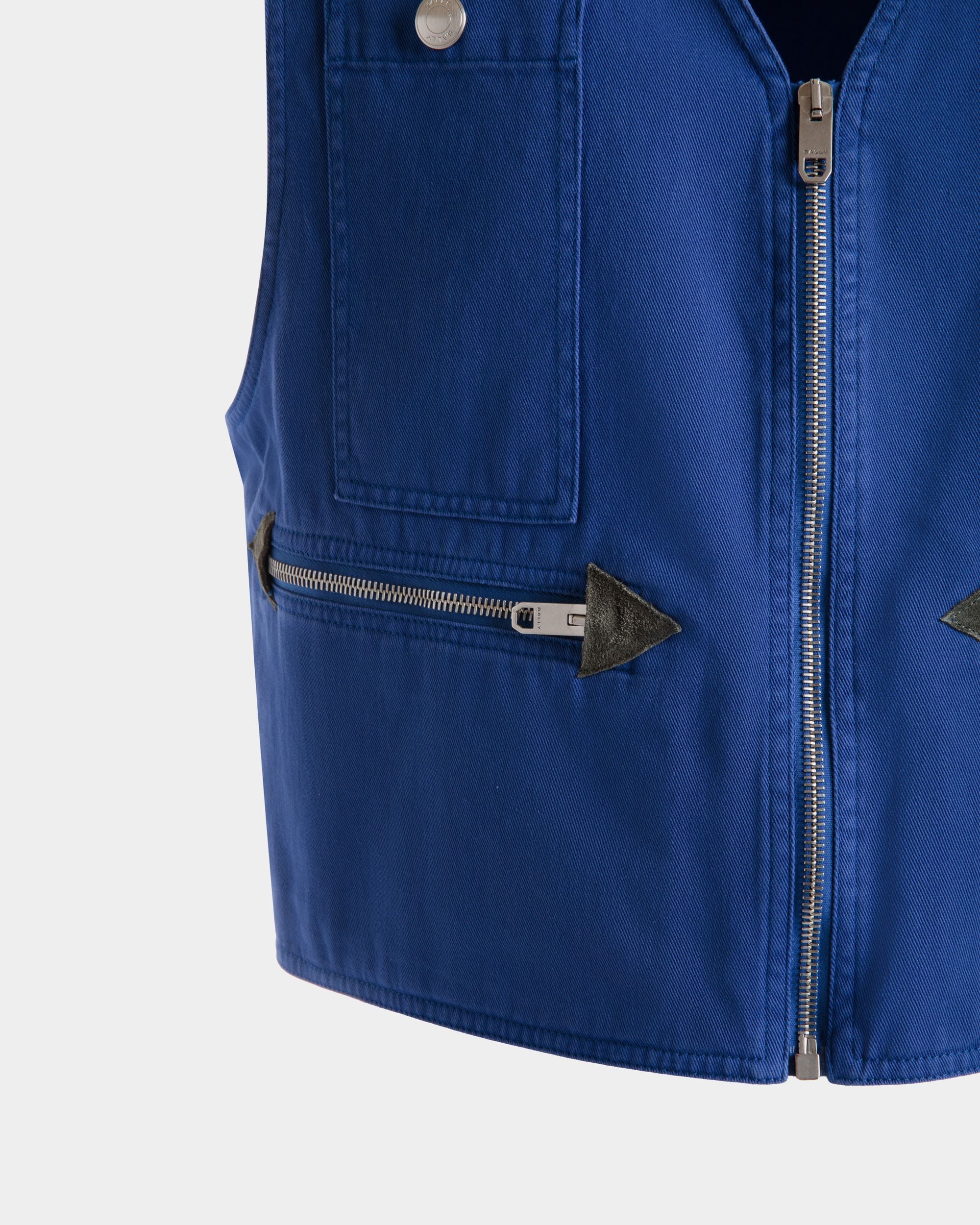 Chaleco De Algodón En Azul - Hombre - Bally - 02