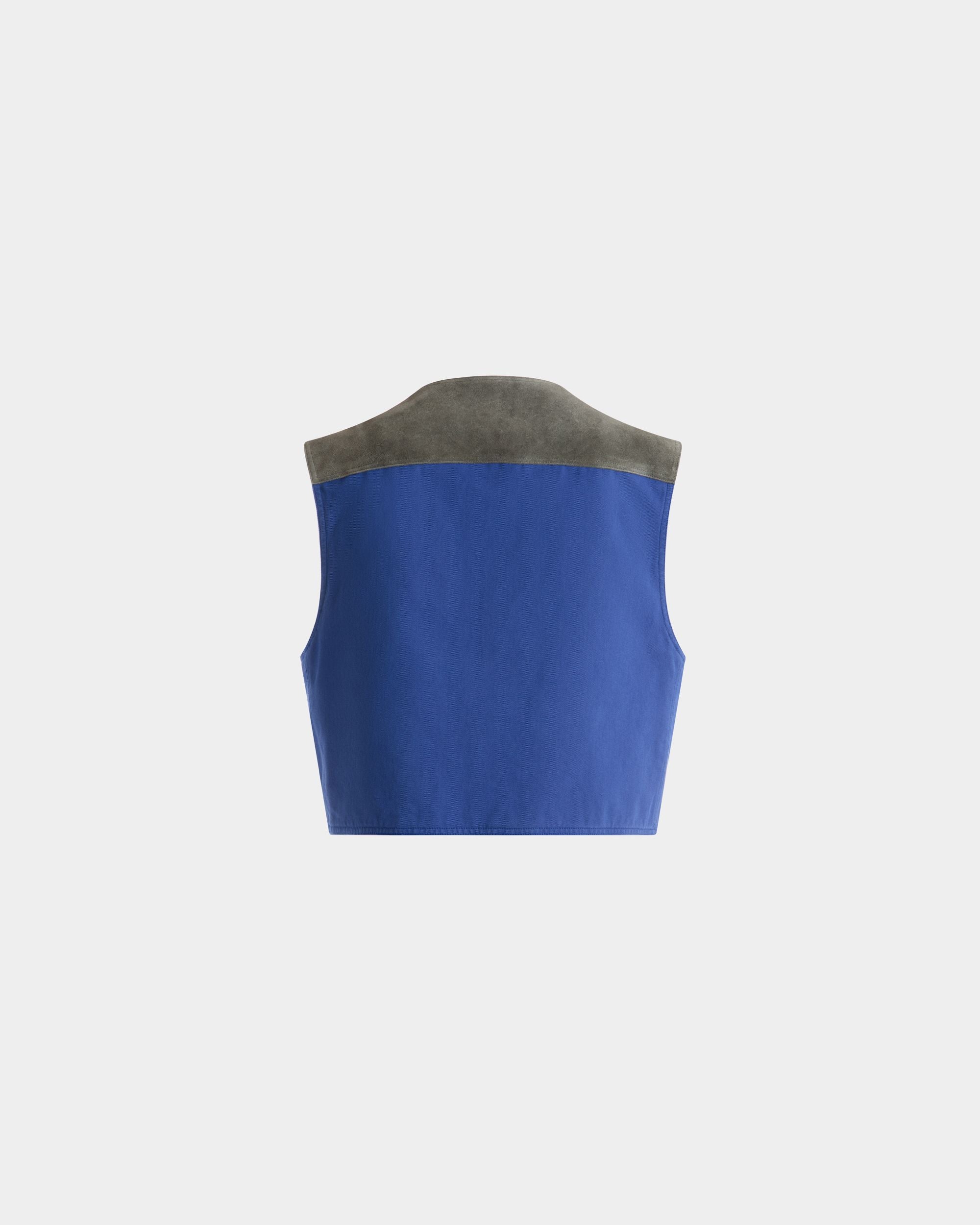 Chaleco De Algodón En Azul - Hombre - Bally - 03