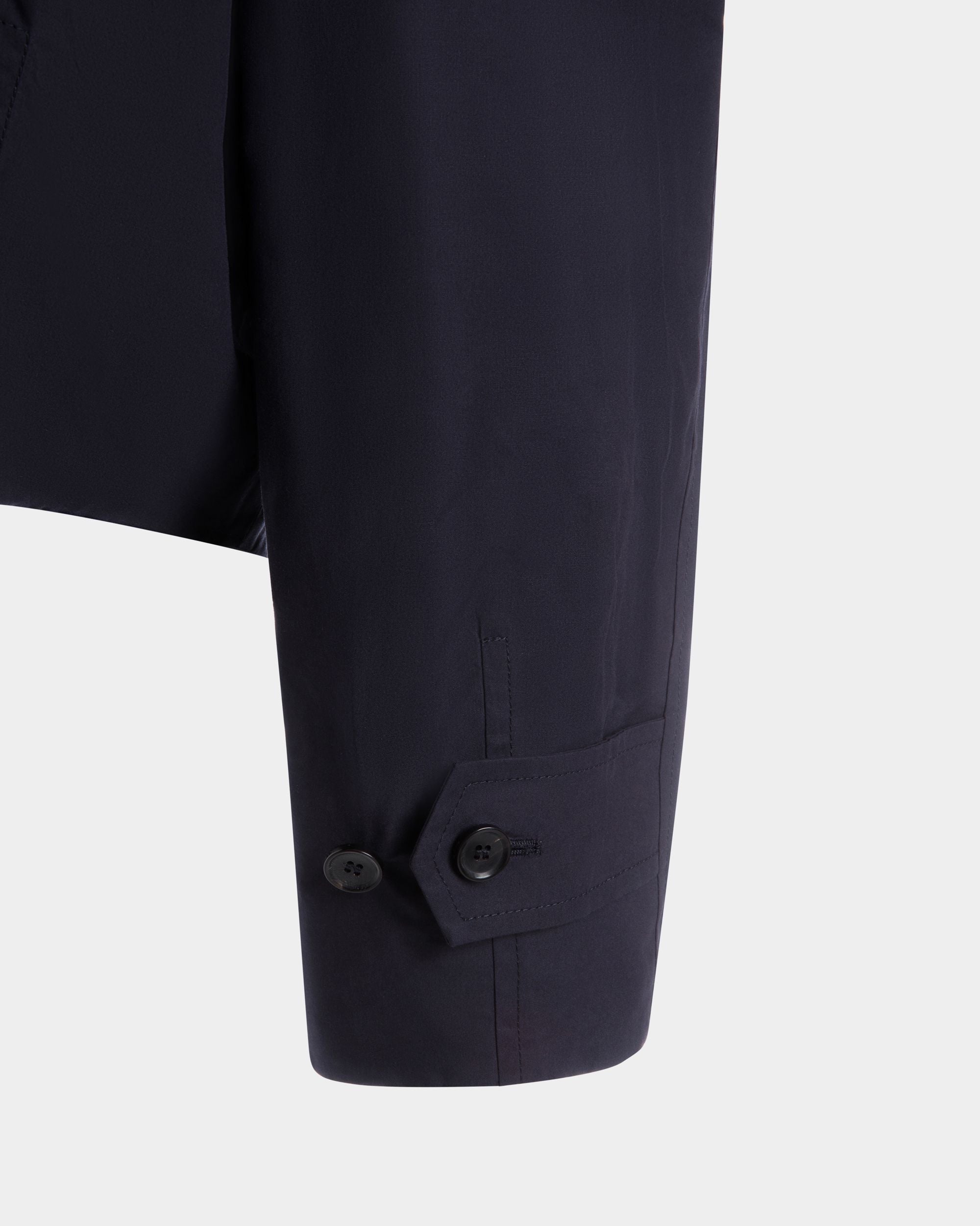 Cropped Blouson in Navy Blue Cotton - Men's - Bally - 02