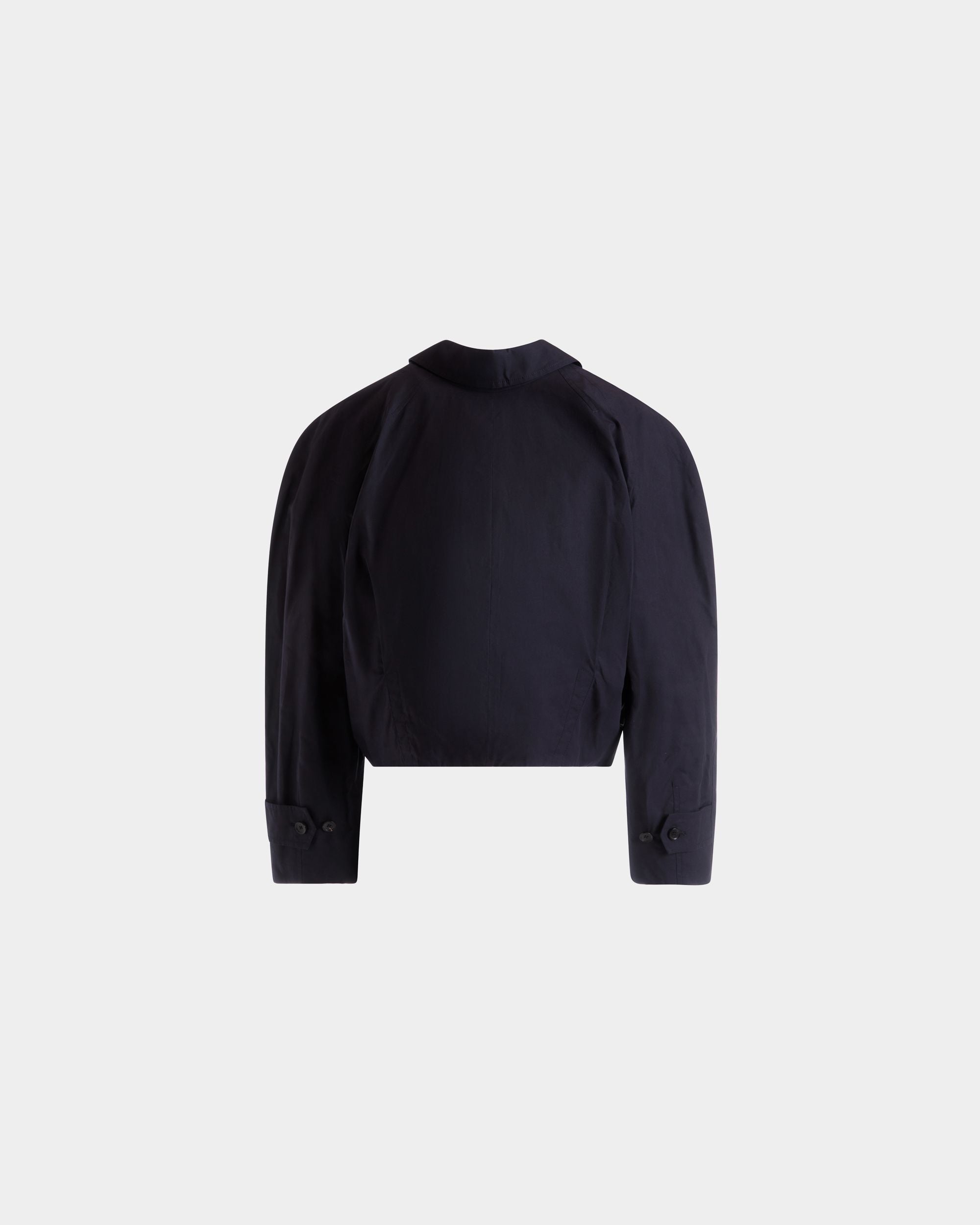 Cropped Blouson in Navy Blue Cotton - Men's - Bally - 03