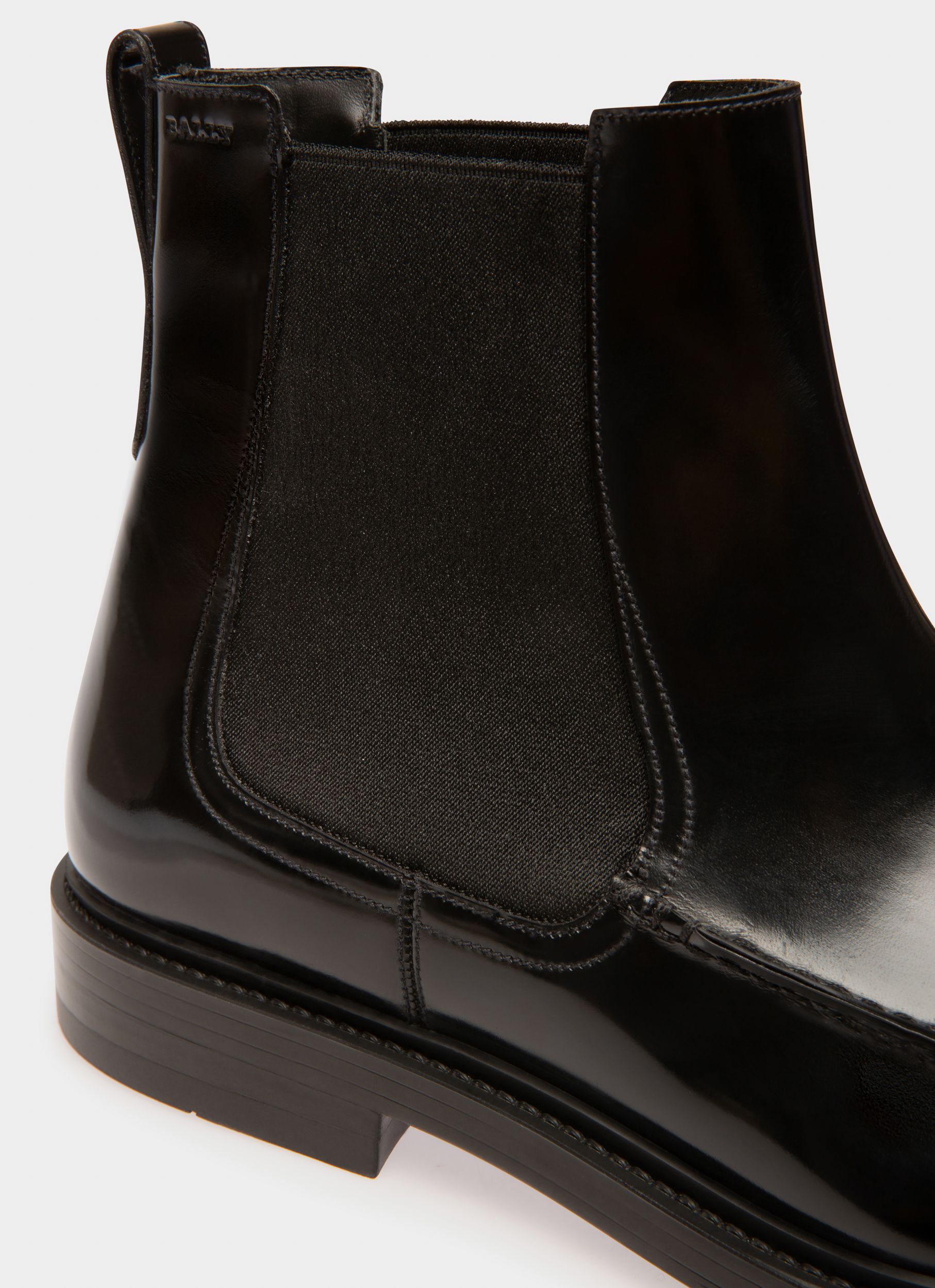 Nidro Botines En Cuero De Color Negro - Hombre - Bally - 02