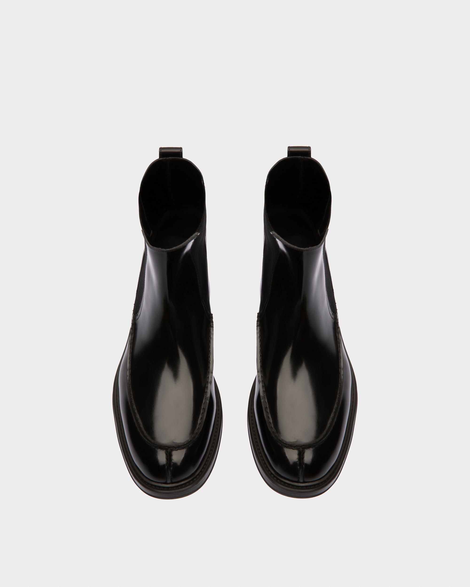 Nidro Botines En Cuero De Color Negro - Hombre - Bally - 04